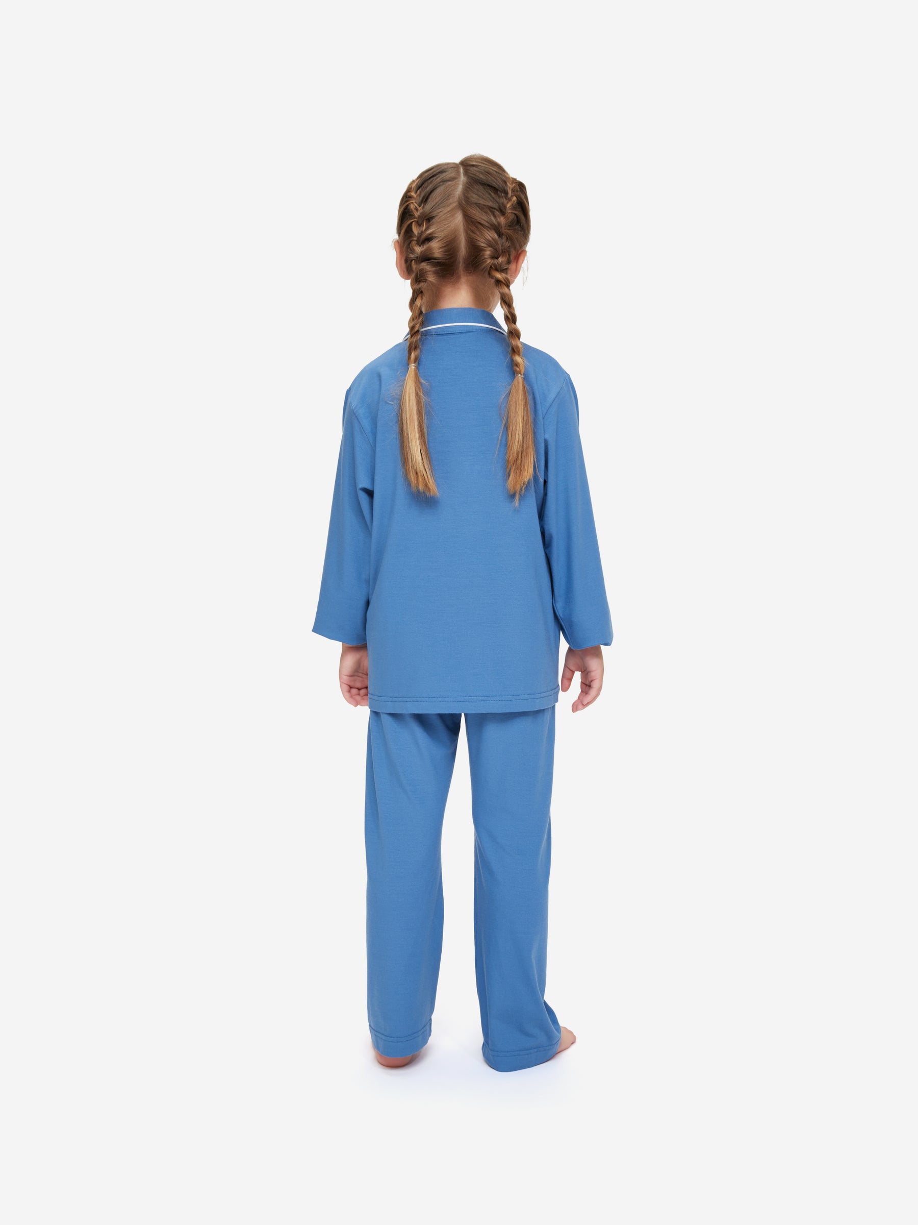 Kids' Pyjamas Basel Micro Modal Stretch Lake Blue