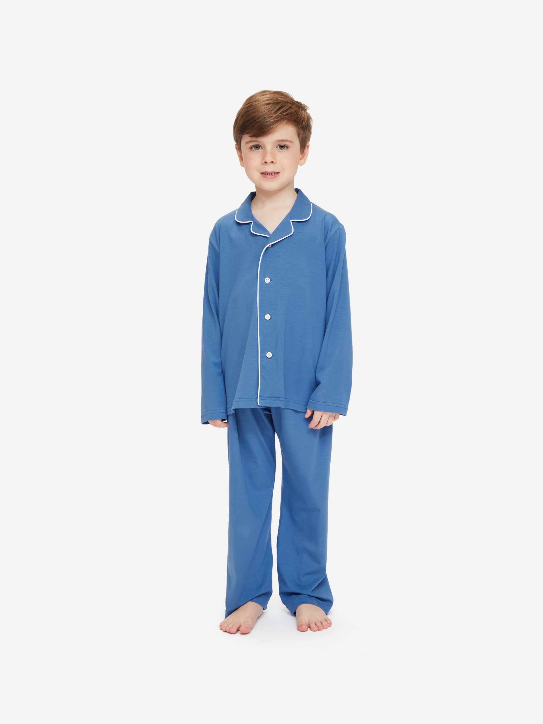 Kids' Pyjamas Basel Micro Modal Stretch Lake Blue