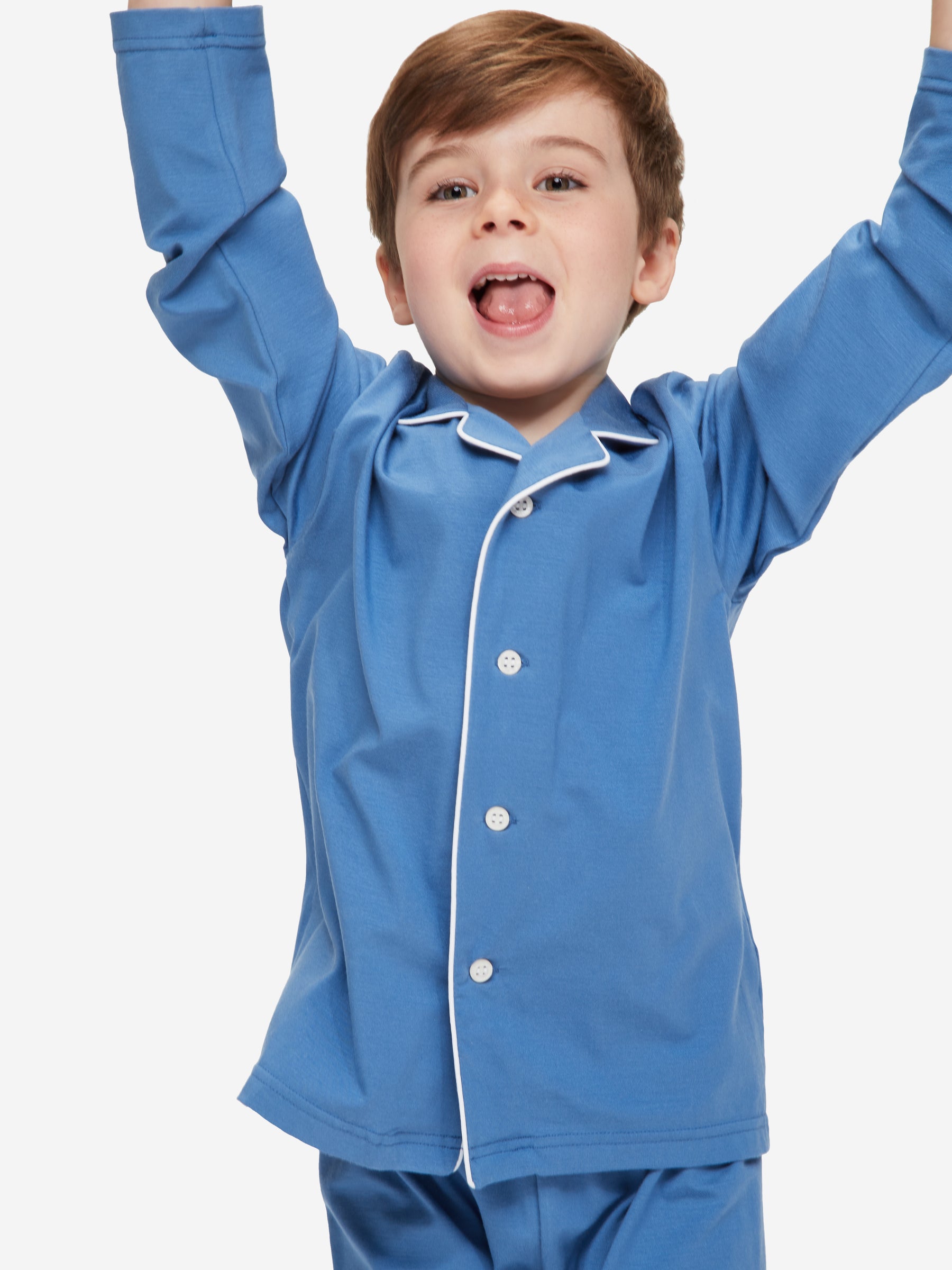 Kids' Pyjamas Basel Micro Modal Stretch Lake Blue