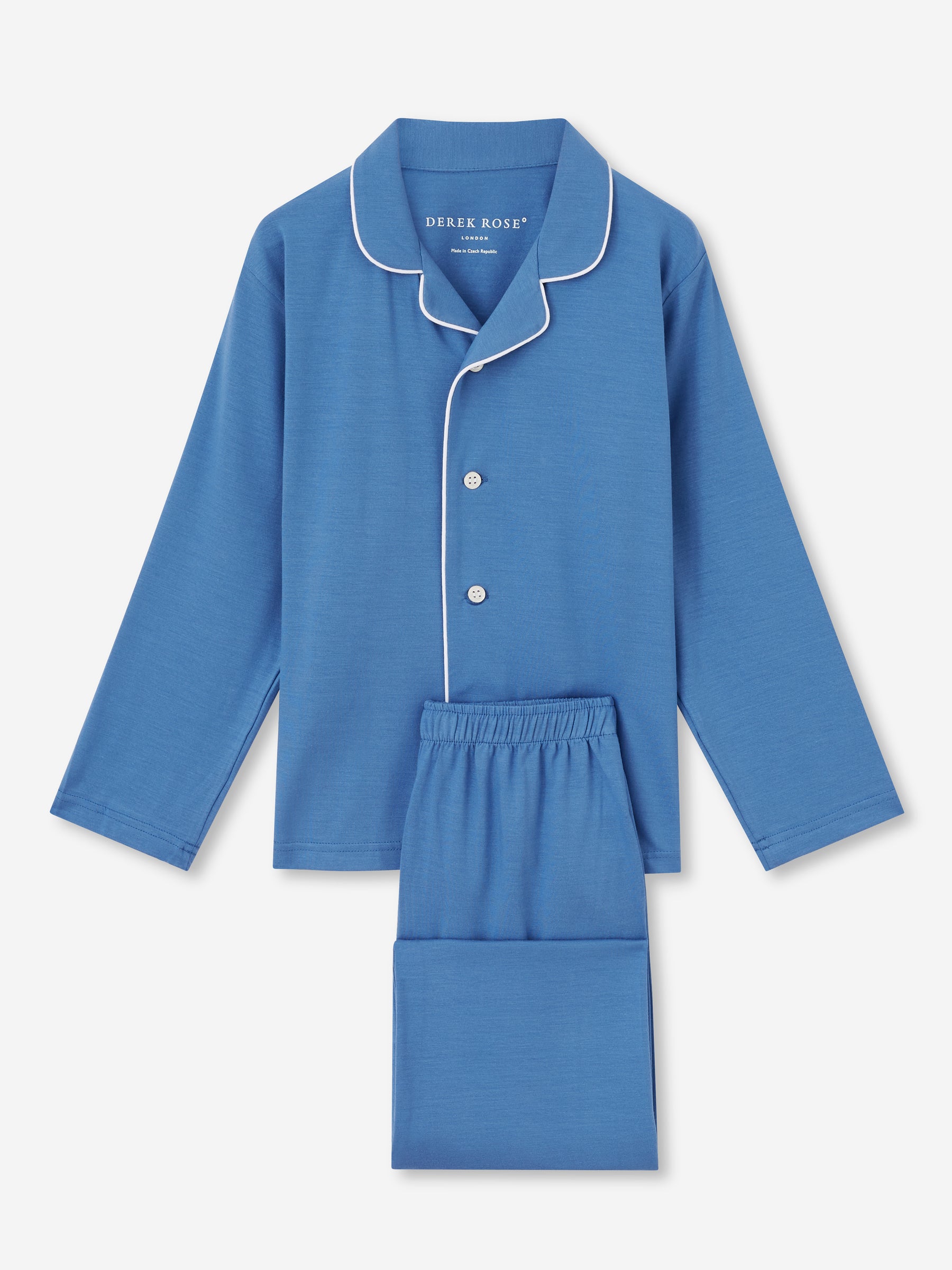 Kids' Pyjamas Basel Micro Modal Stretch Lake Blue