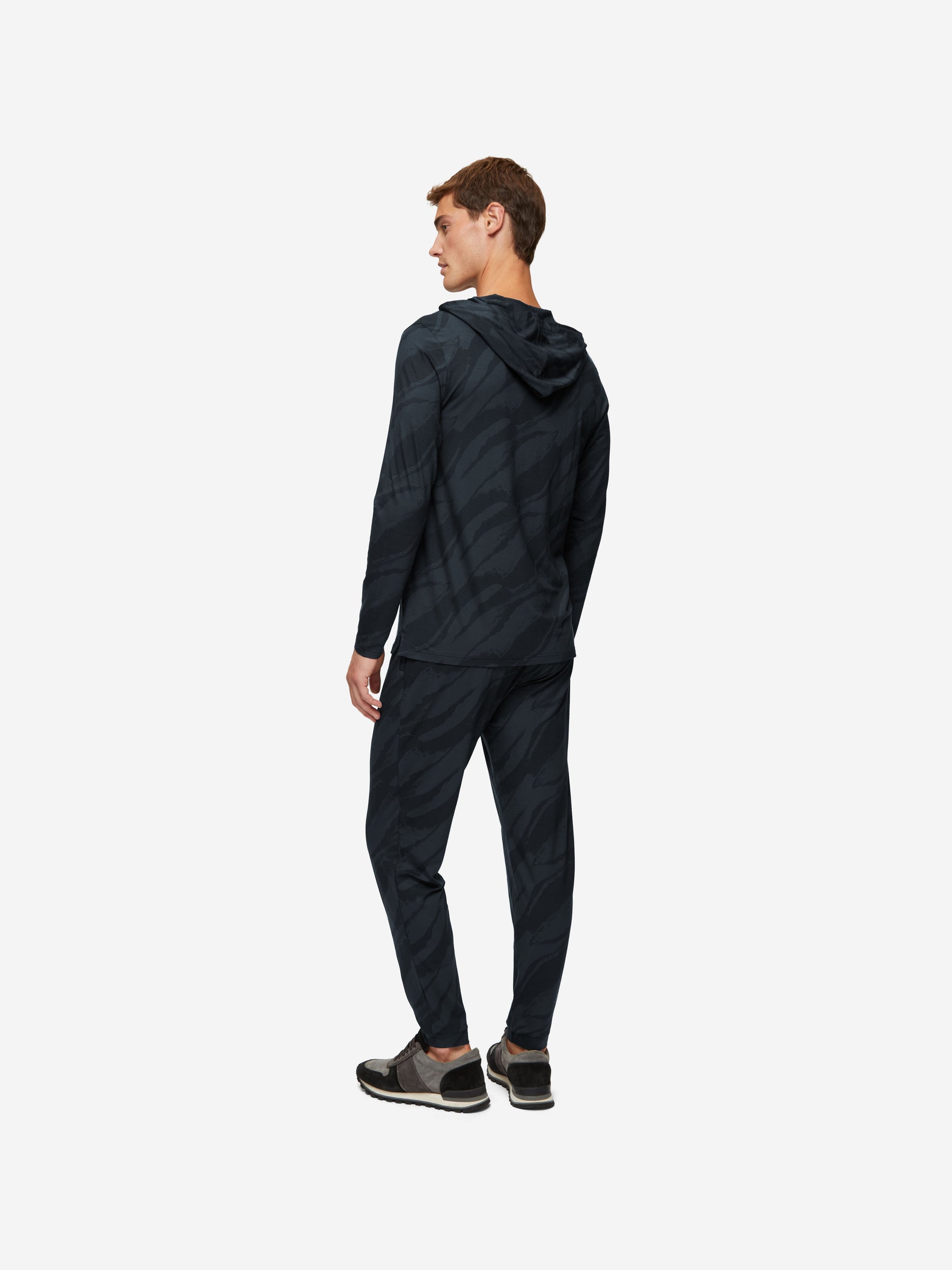 Men's Track Pants London 8 Micro Modal Black