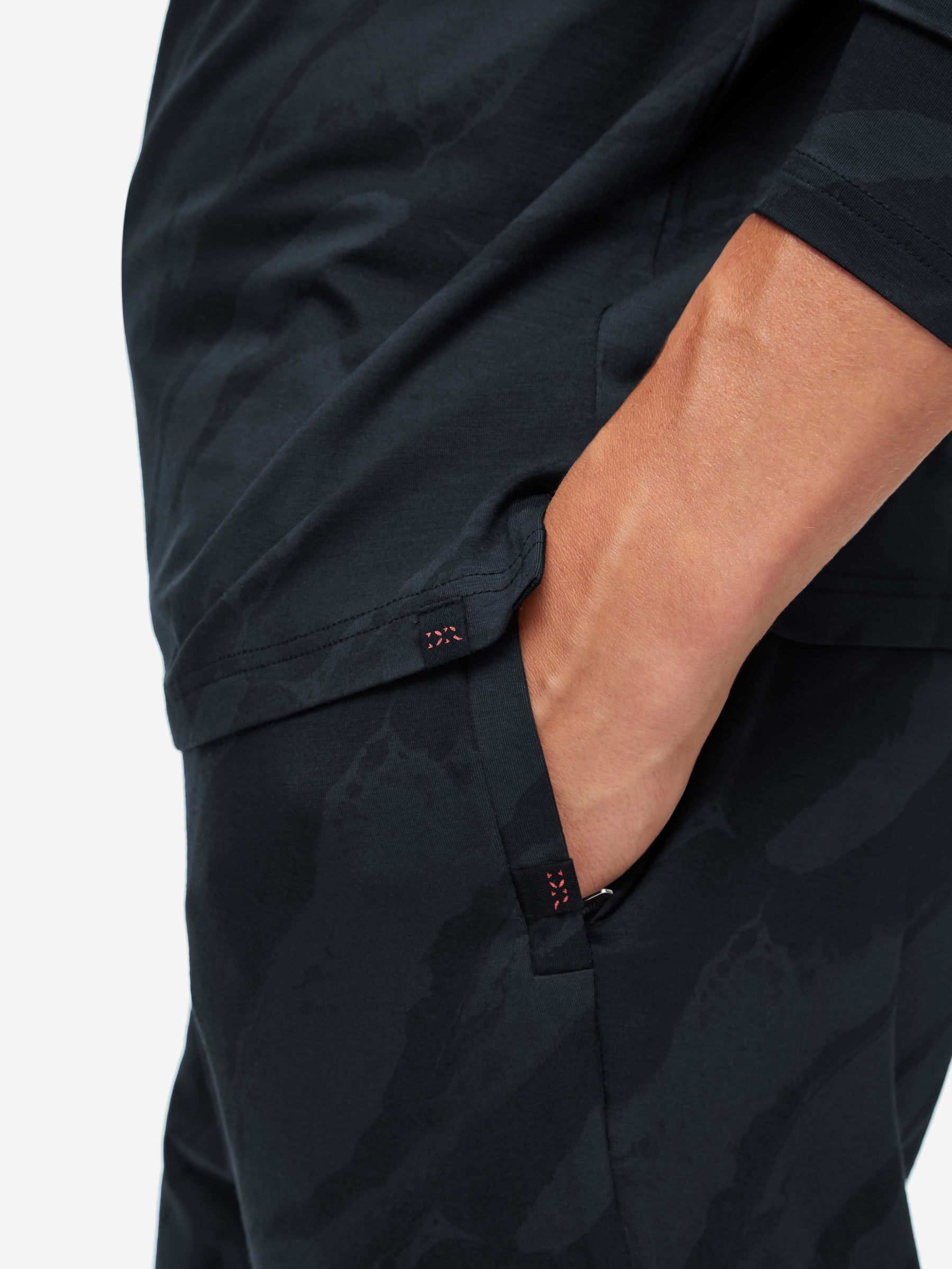 Men's Track Pants London 8 Micro Modal Black