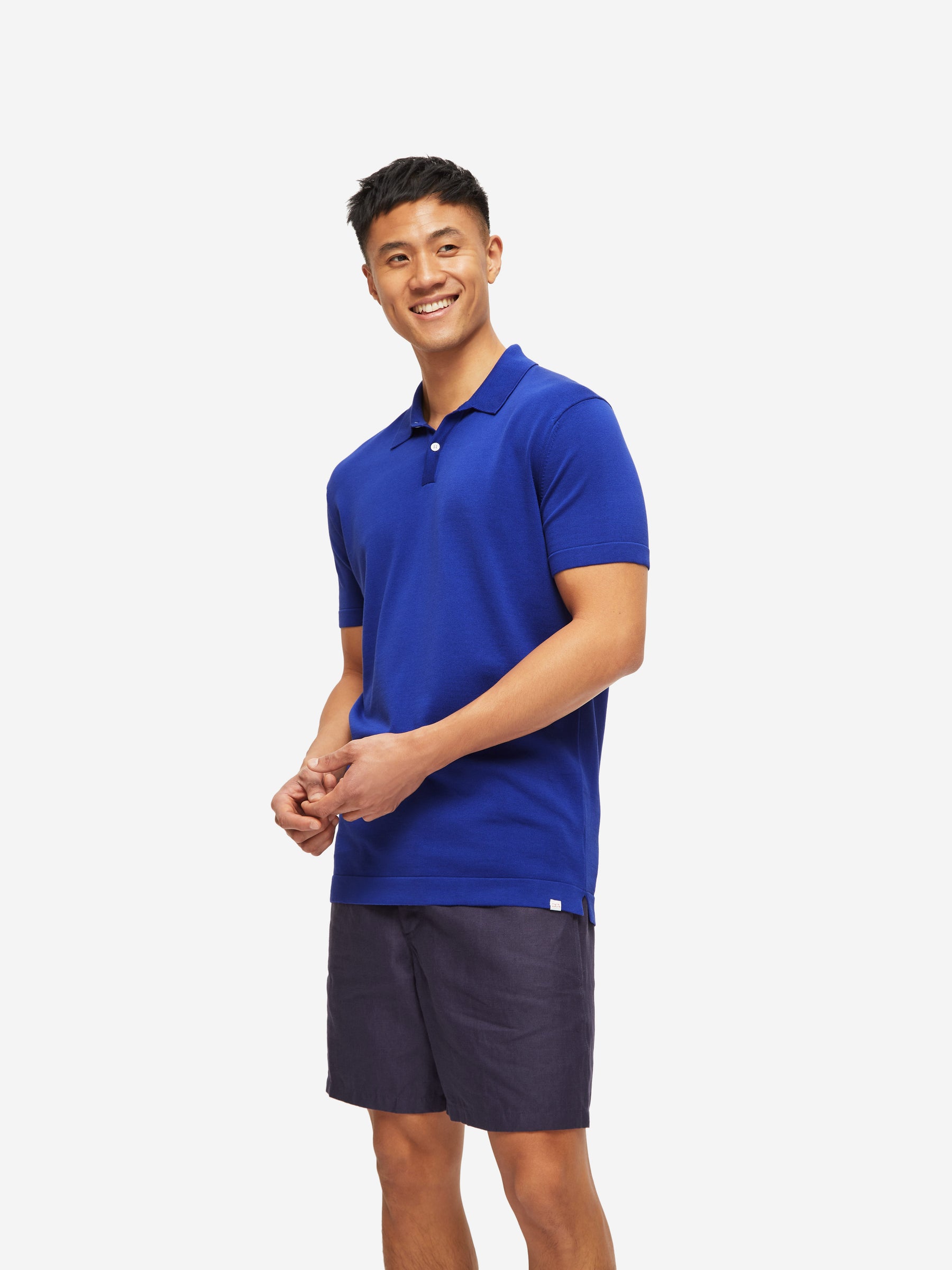 Men's Polo Shirt Jacob Sea Island Cotton Blue