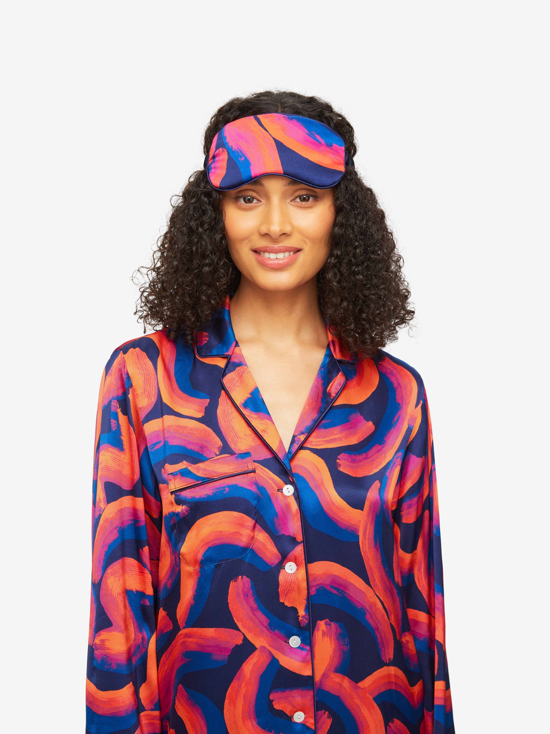 Eye Mask Brindisi 82 Silk Satin Multi