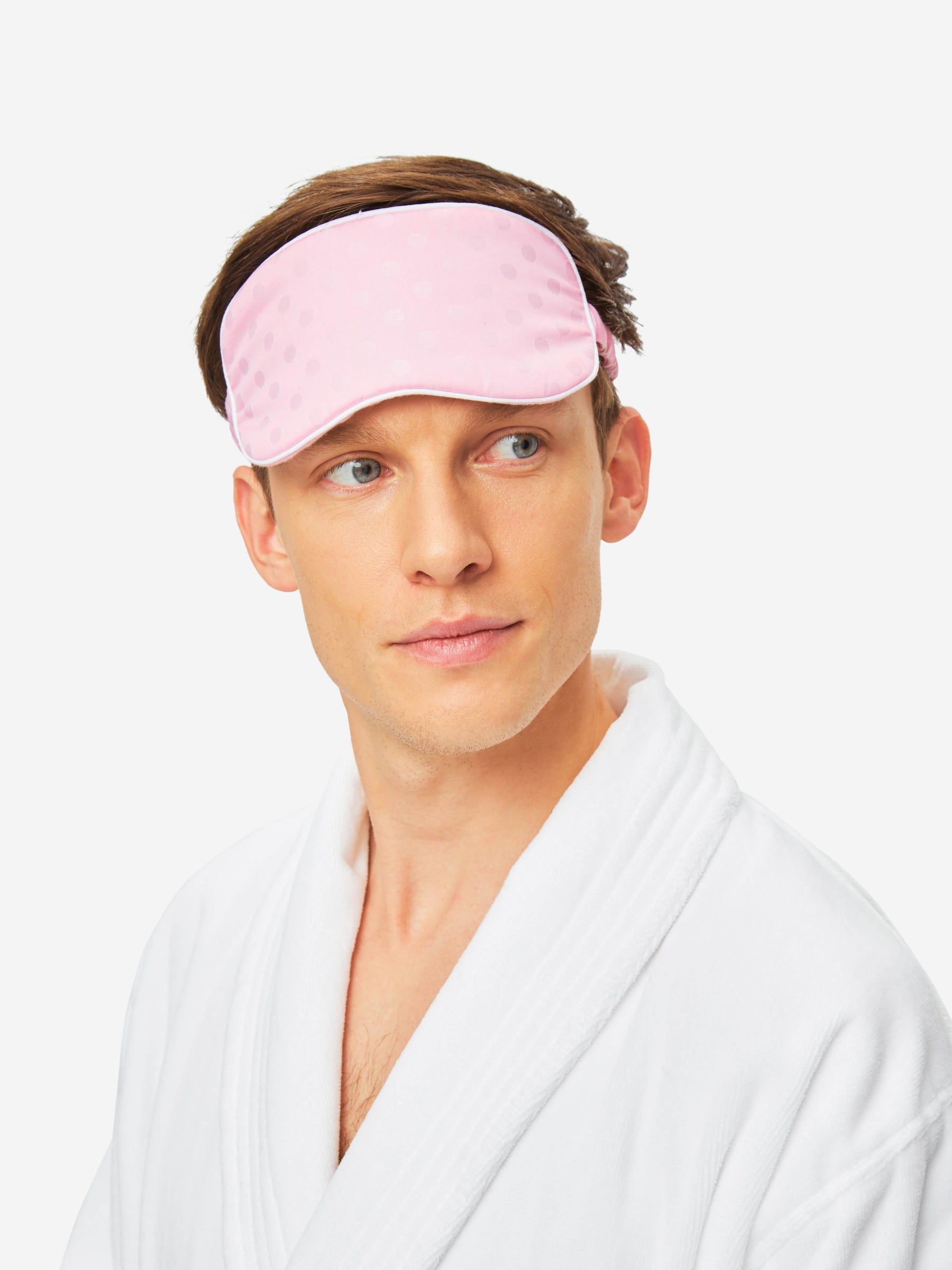 Eye Mask Kate 7 Cotton Jacquard Pink
