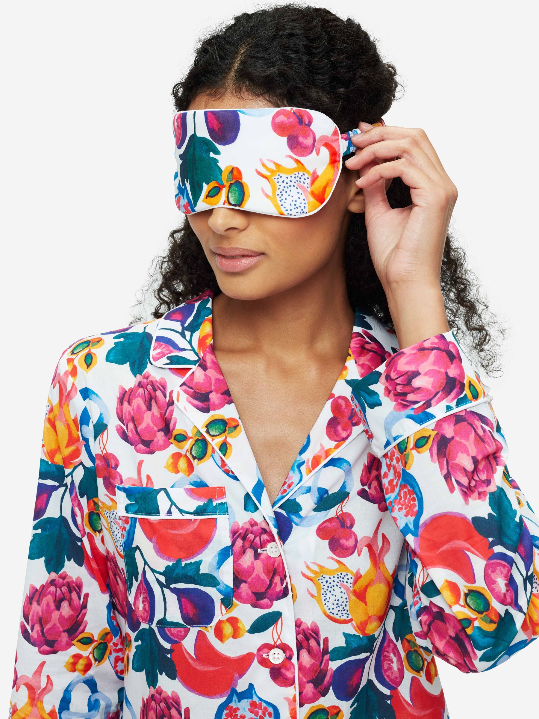 Eye Mask Ledbury 50 Cotton Batiste White