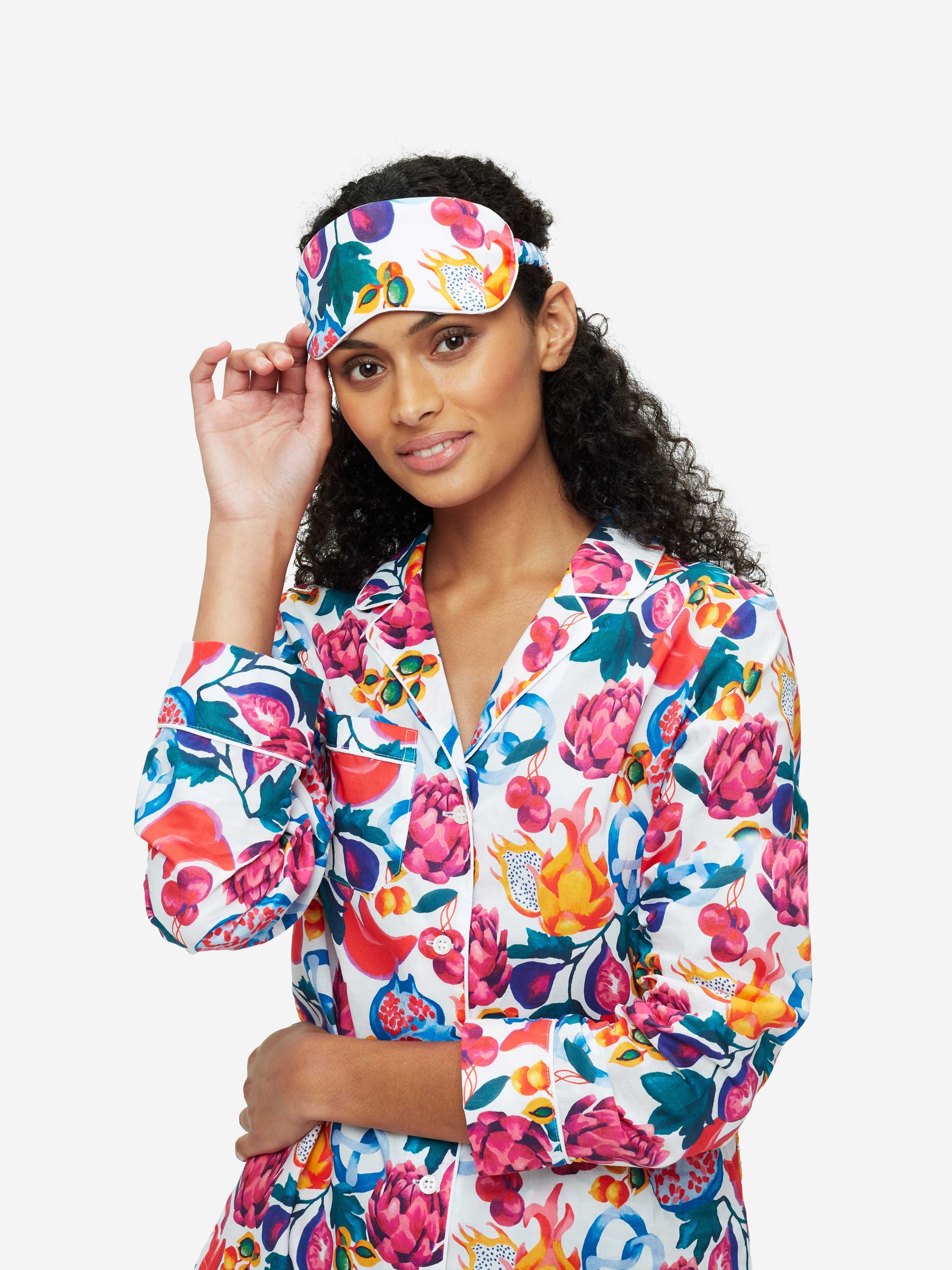 Eye Mask Ledbury 50 Cotton Batiste White