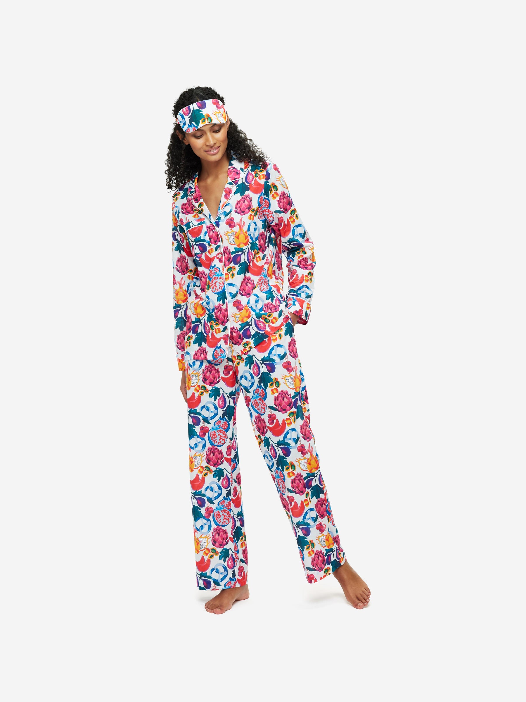 Eye Mask Ledbury 50 Cotton Batiste White