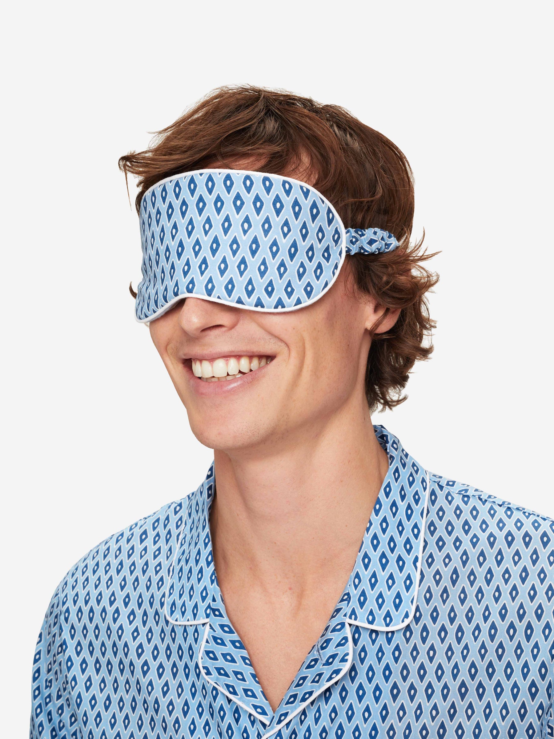 Eye Mask Nelson 87 Cotton Batiste Blue