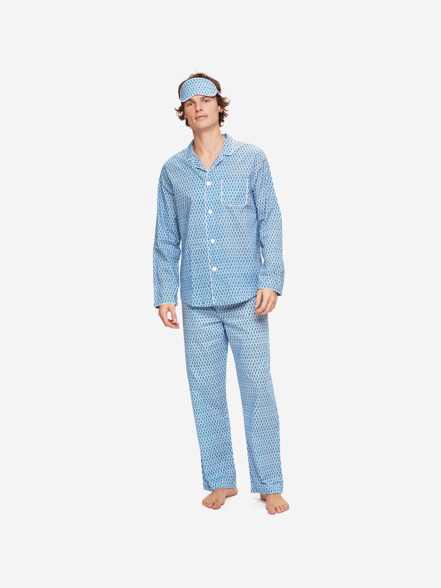 Eye Mask Nelson 87 Cotton Batiste Blue