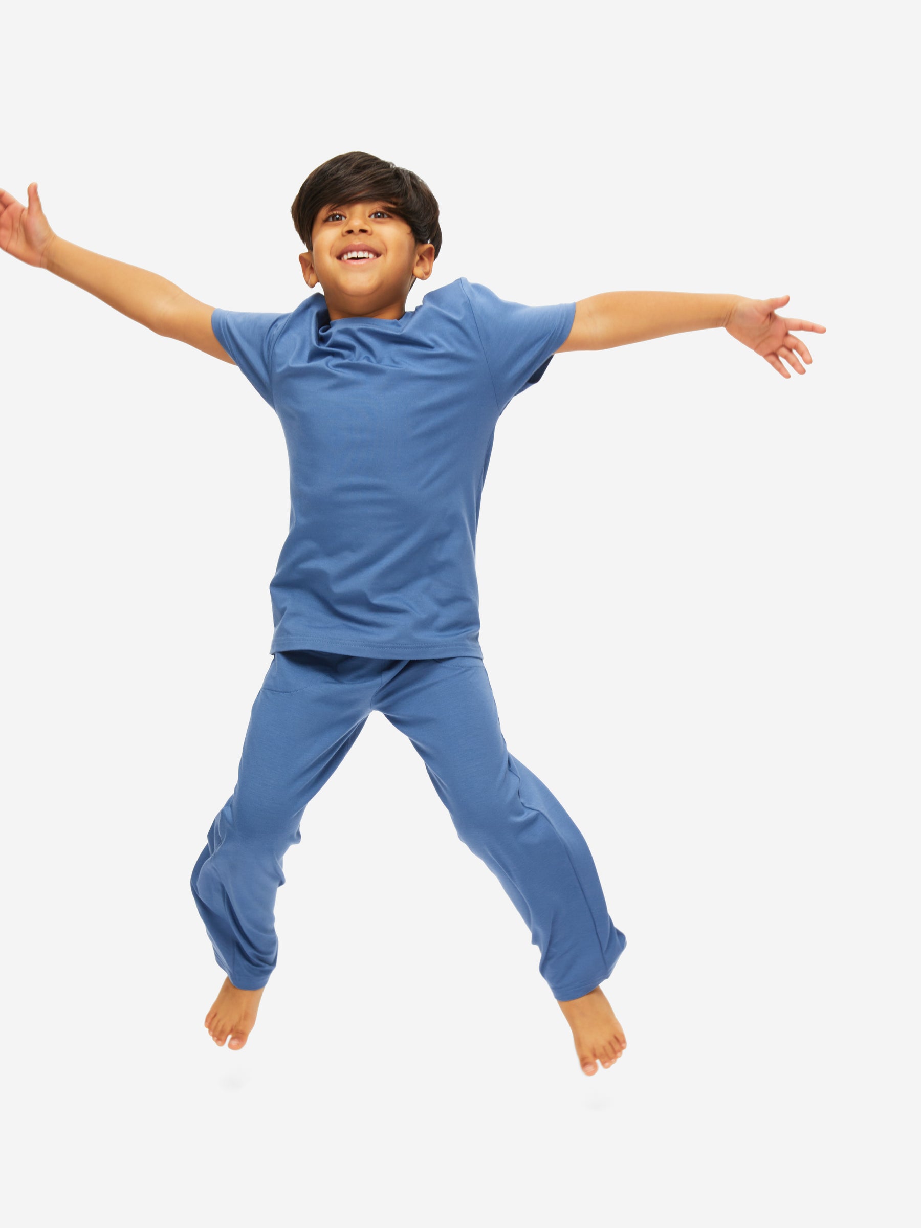 Kids' Lounge Set Basel Micro Modal Stretch Storm Blue