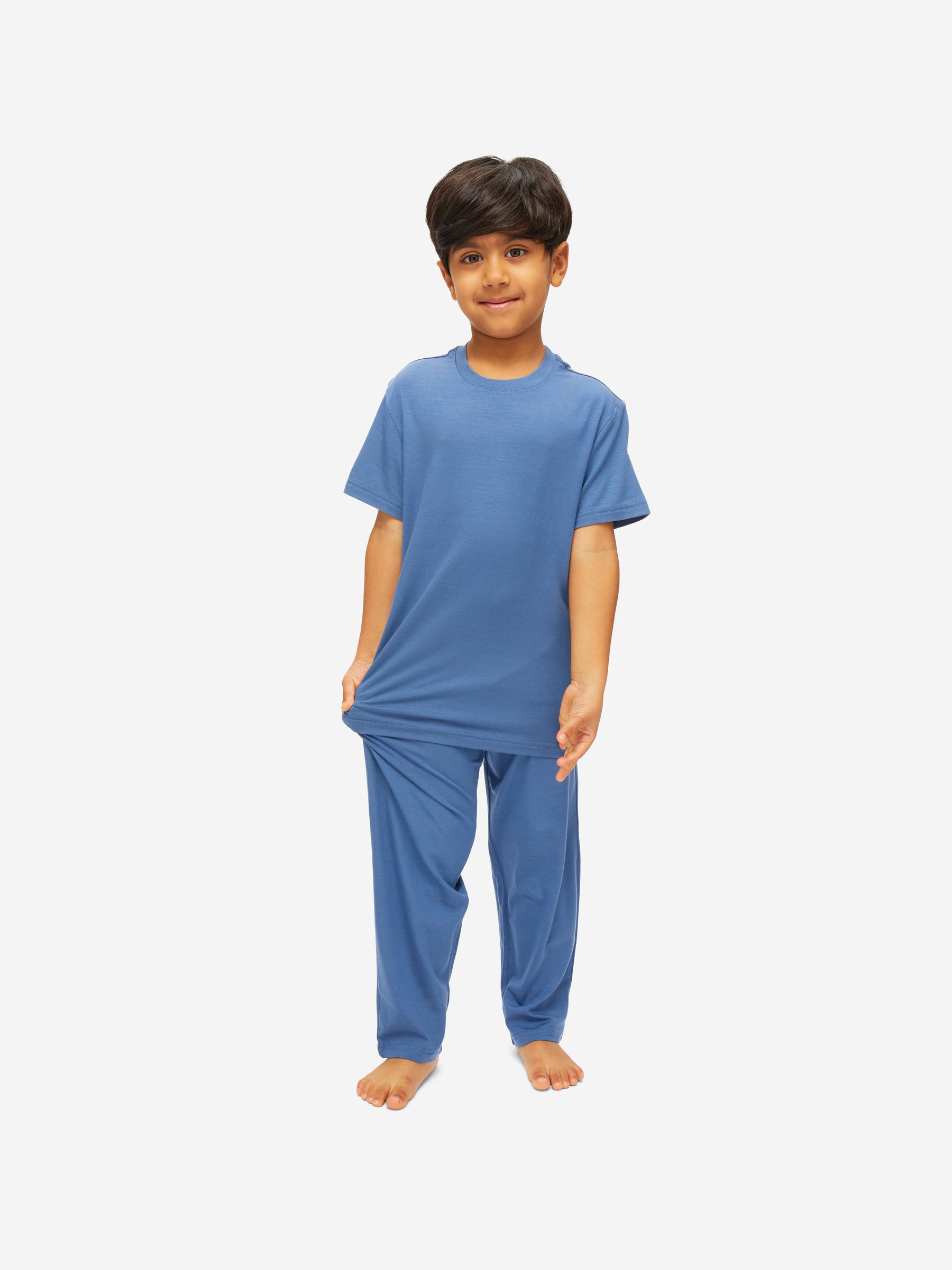 Kids' Lounge Set Basel Micro Modal Stretch Storm Blue