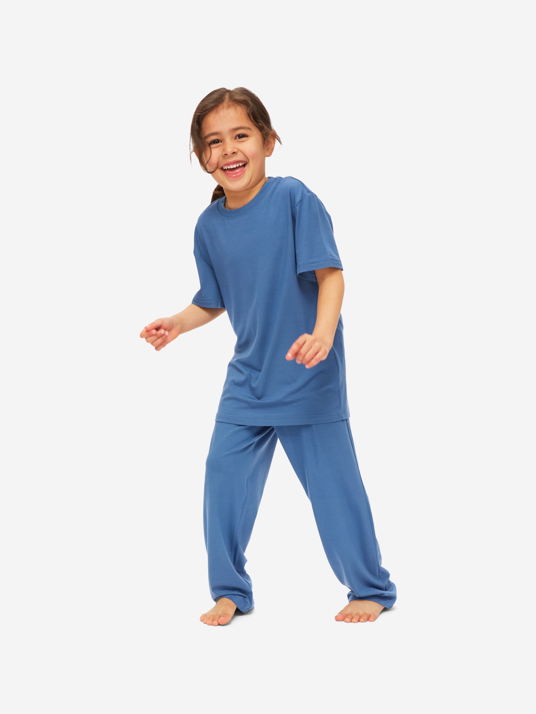 Kids' Lounge Set Basel Micro Modal Stretch Storm Blue