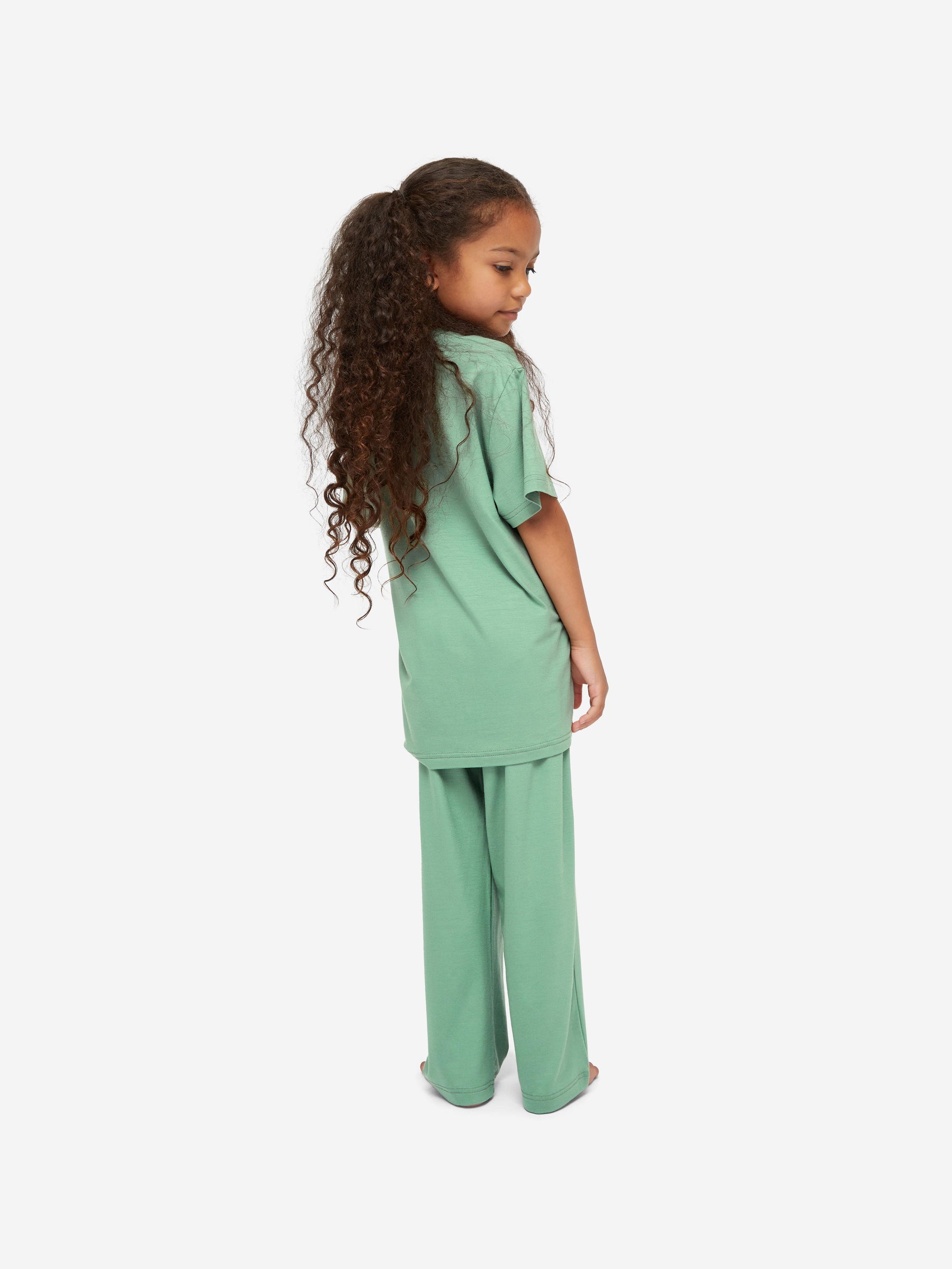 Kids' Lounge Set Basel Micro Modal Stretch Sage Green