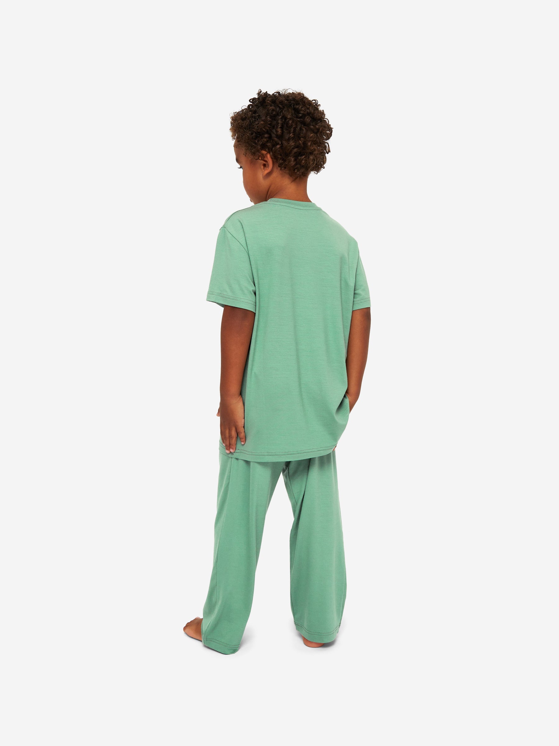 Kids' Lounge Set Basel Micro Modal Stretch Sage Green