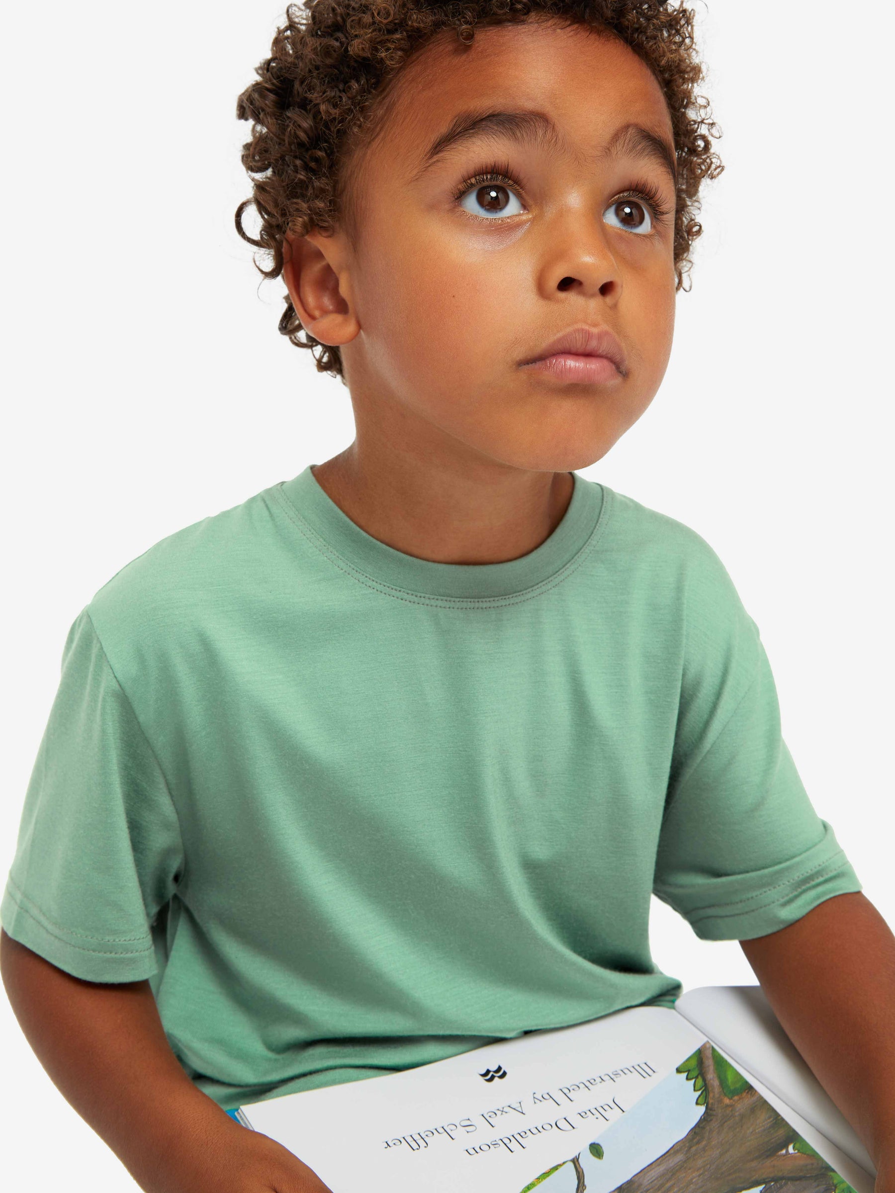 Kids' Lounge Set Basel Micro Modal Stretch Sage Green