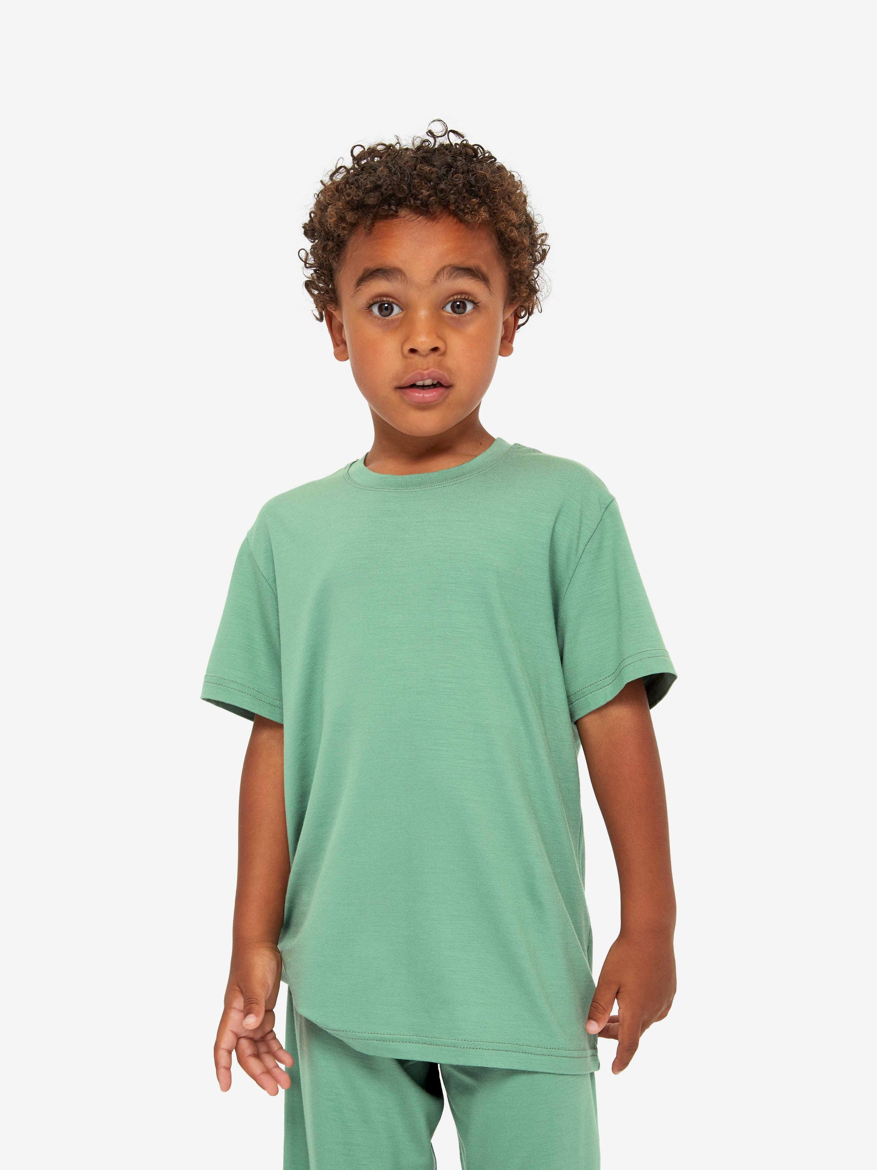 Kids' Lounge Set Basel Micro Modal Stretch Sage Green
