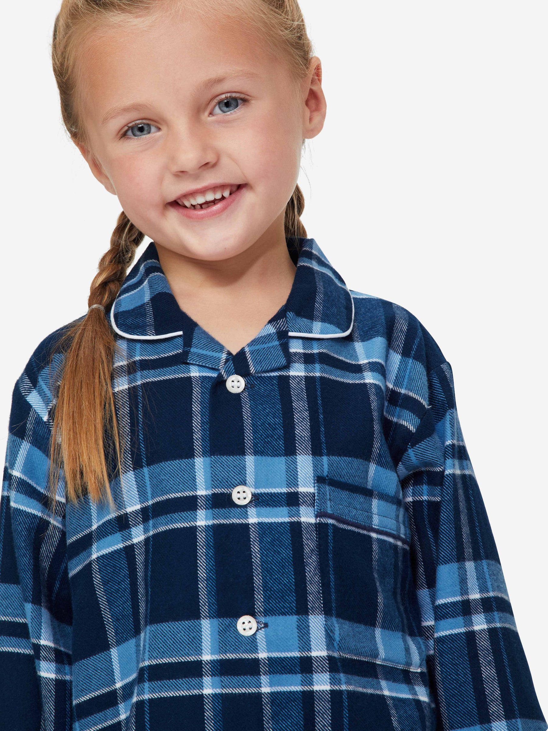 Kids' Pyjamas Kelburn 22 Brushed Cotton Navy
