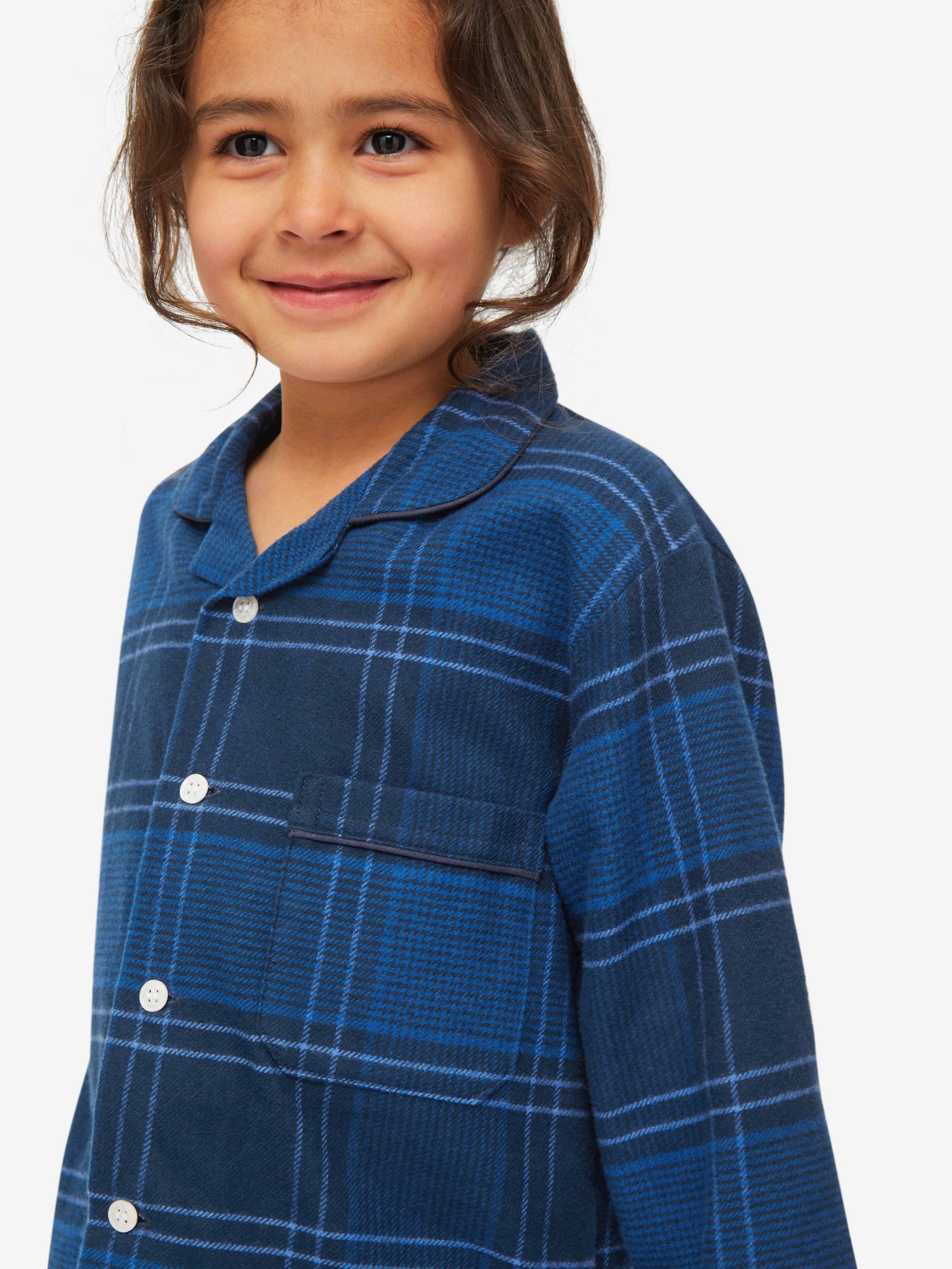 Kids' Pyjamas Kelburn 27 Brushed Cotton Navy