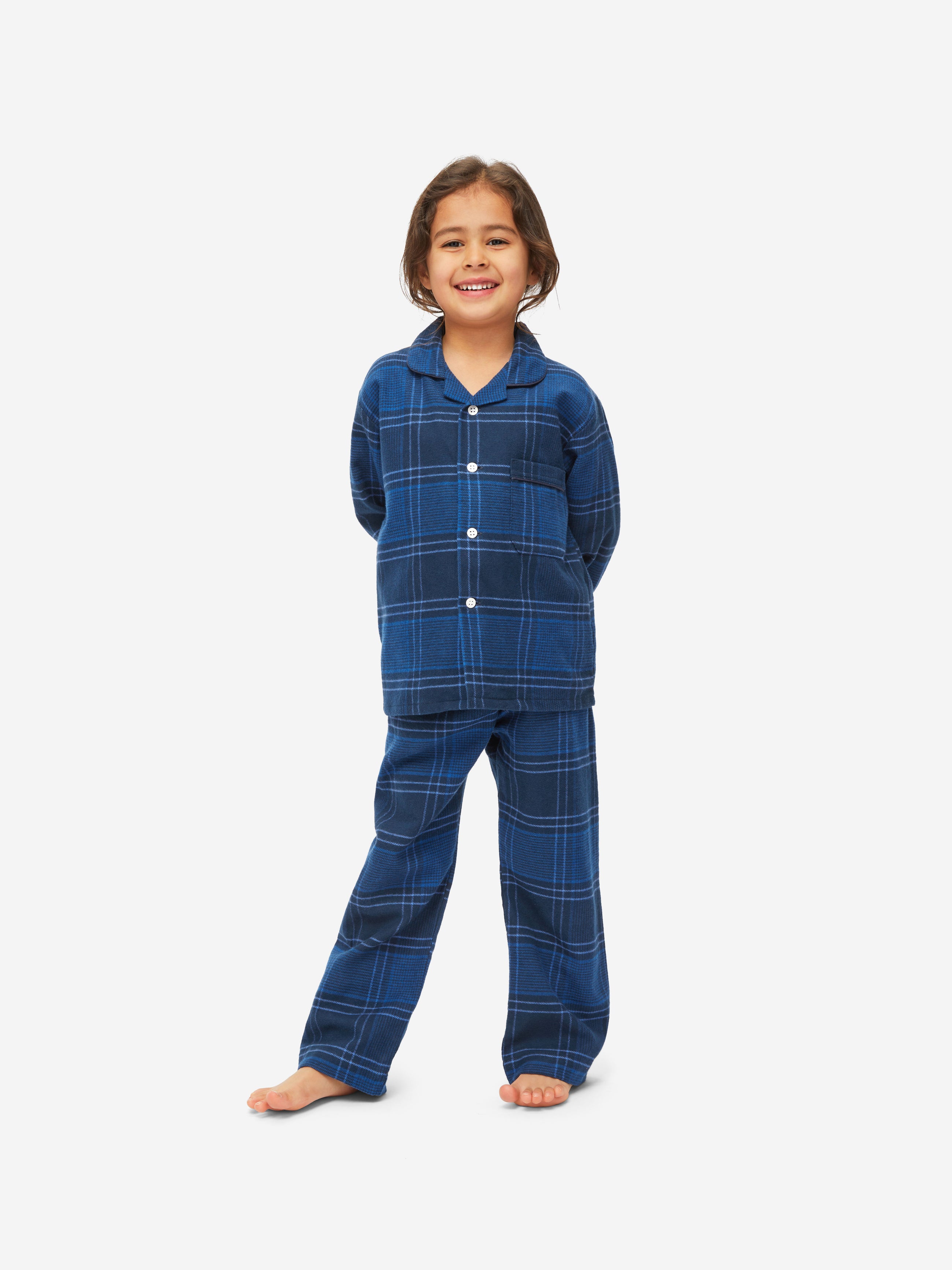 Kids' Pyjamas Kelburn 27 Brushed Cotton Navy