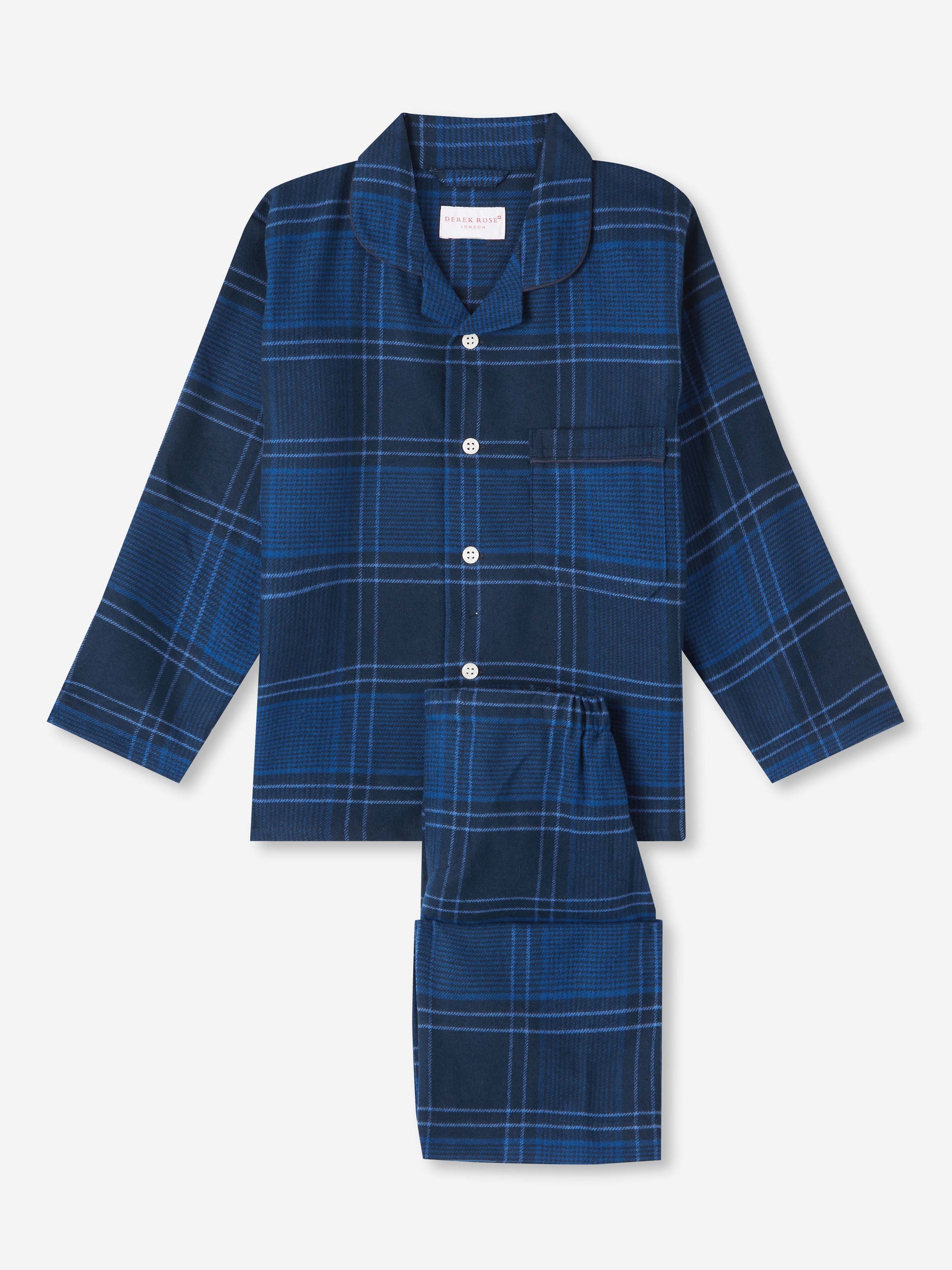 Kids' Pyjamas Kelburn 27 Brushed Cotton Navy