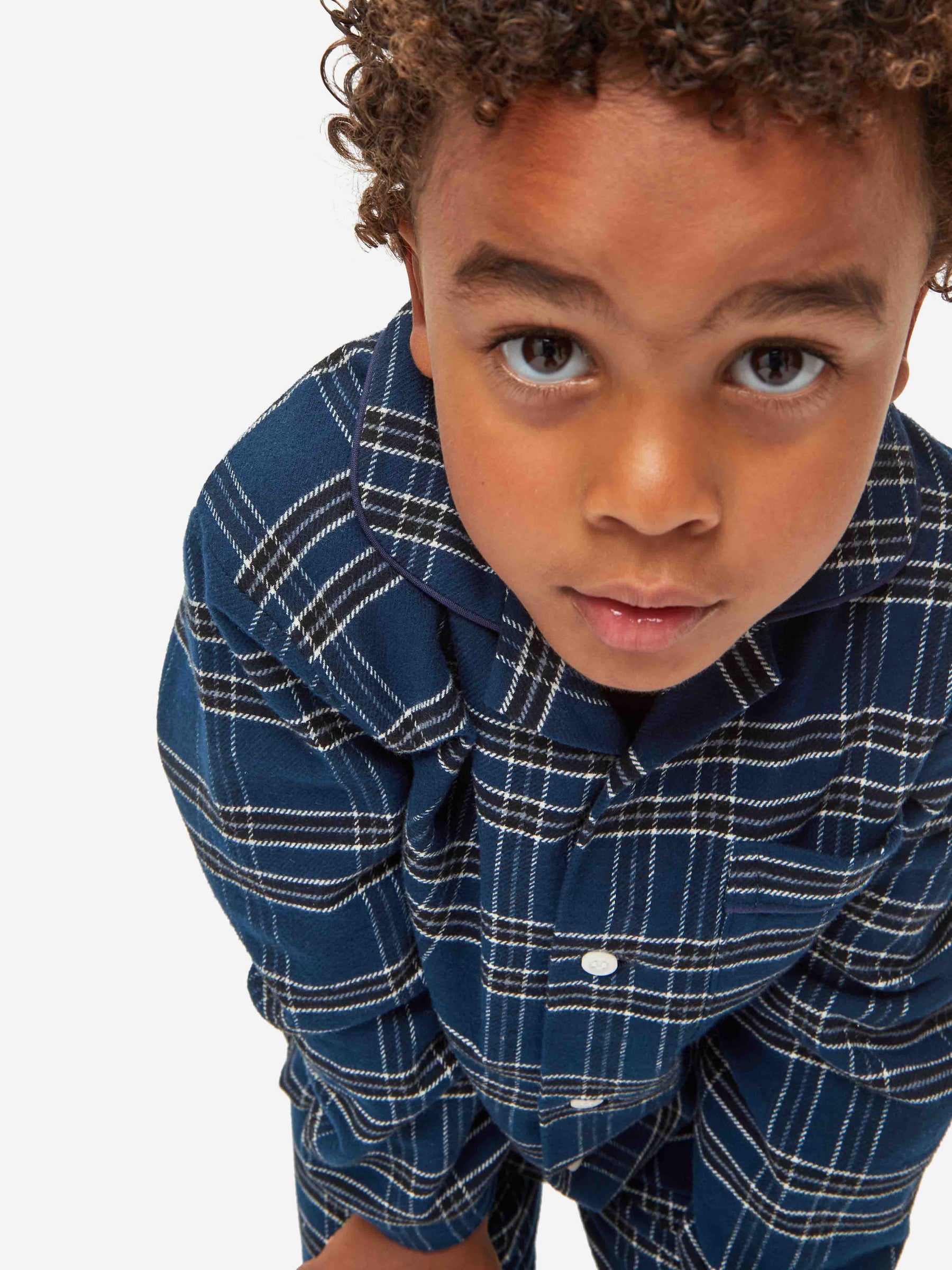 Kids' Pyjamas Kelburn 30 Brushed Cotton Navy