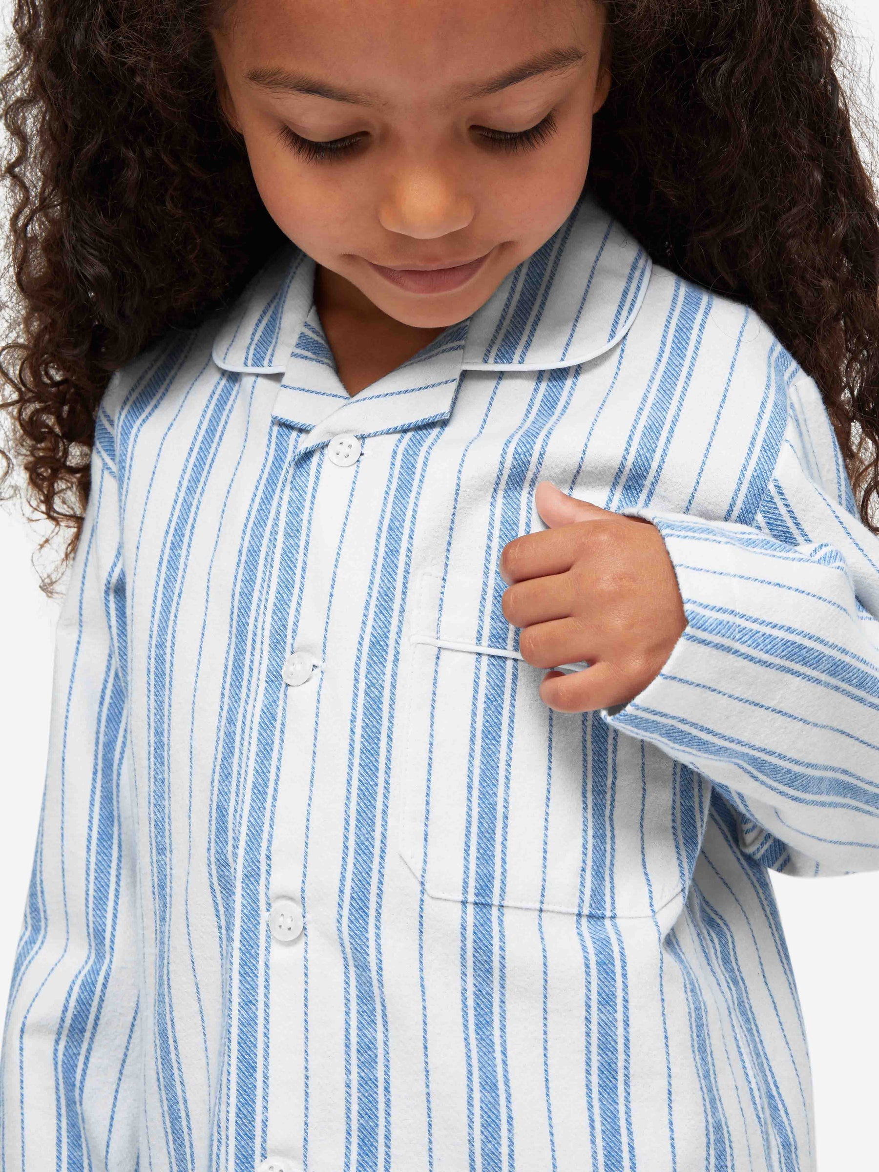 Kids' Pyjamas Kelburn 31 Brushed Cotton Blue