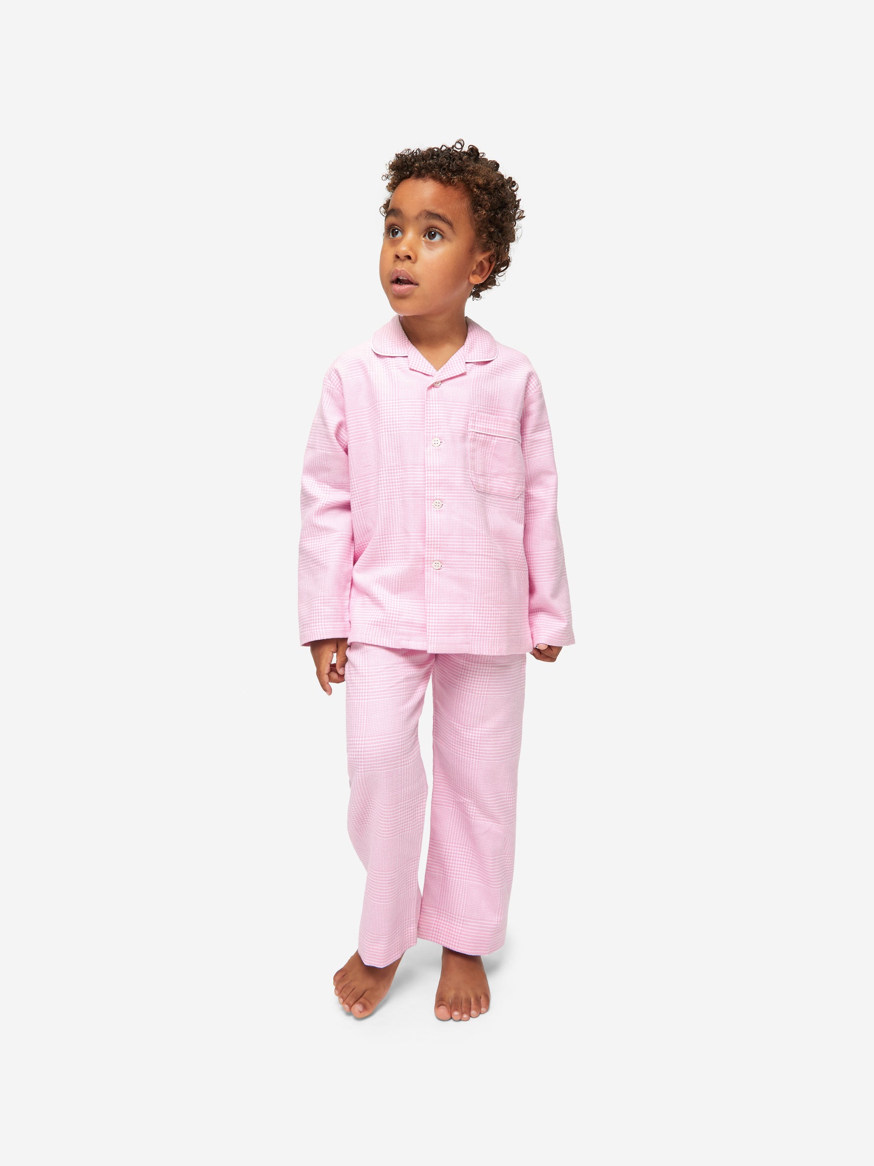 Kids' Pyjamas Kelburn 32 Brushed Cotton Pink