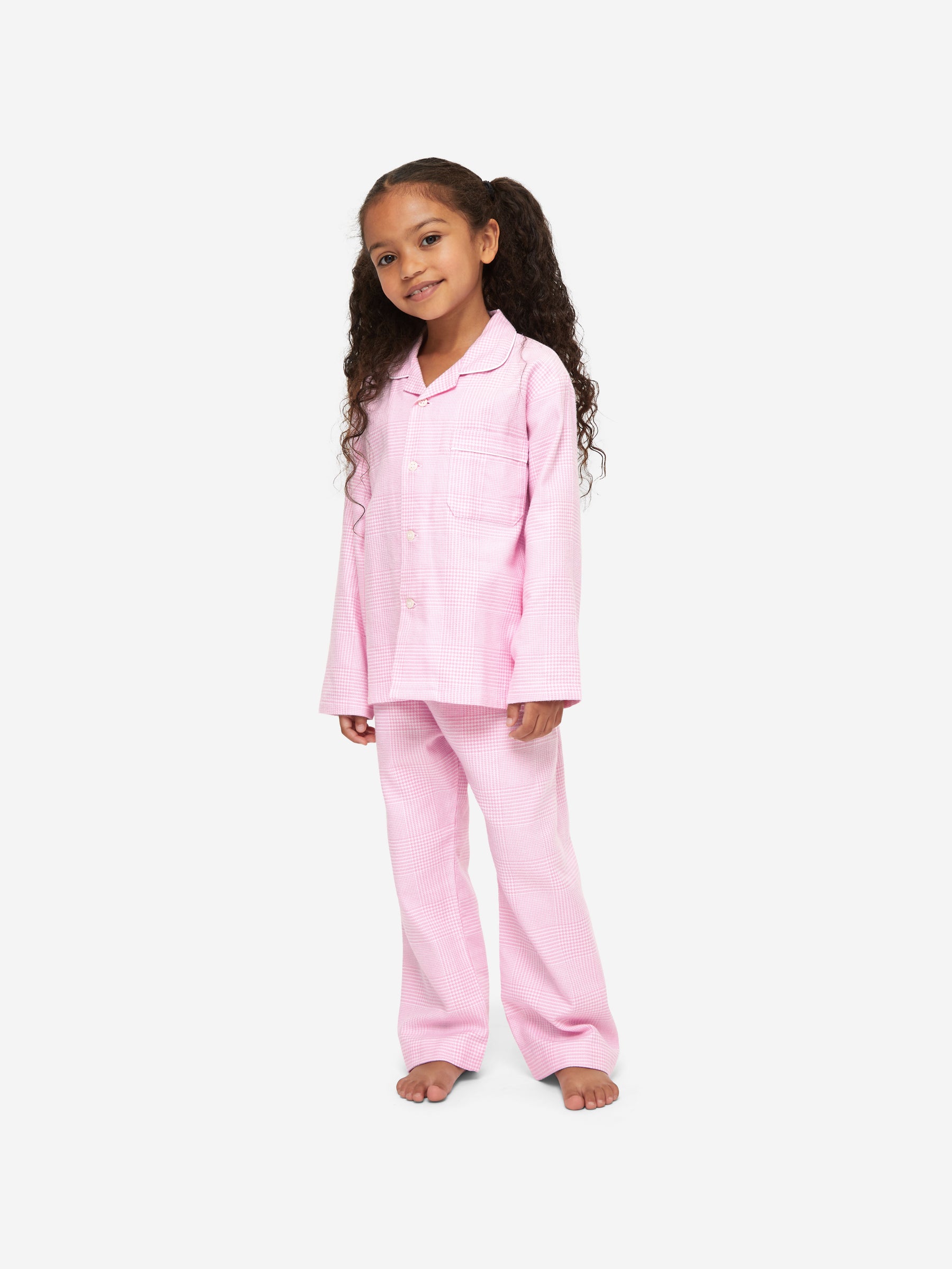 Kids' Pyjamas Kelburn 32 Brushed Cotton Pink