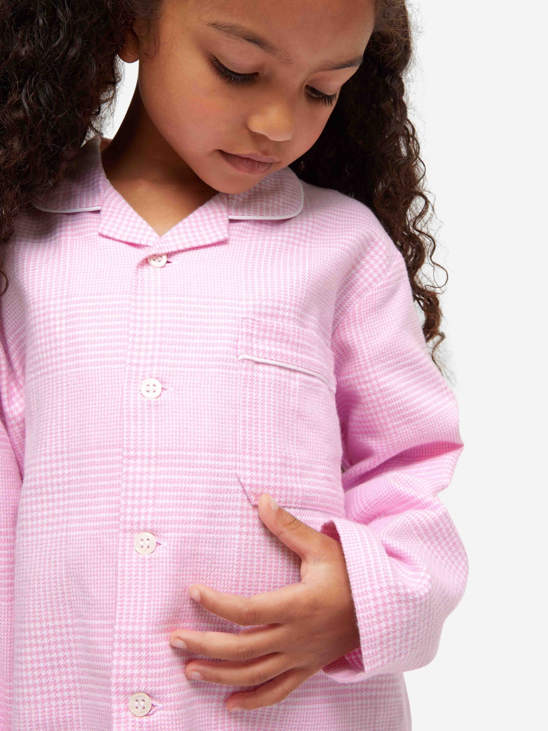 Kids' Pyjamas Kelburn 32 Brushed Cotton Pink