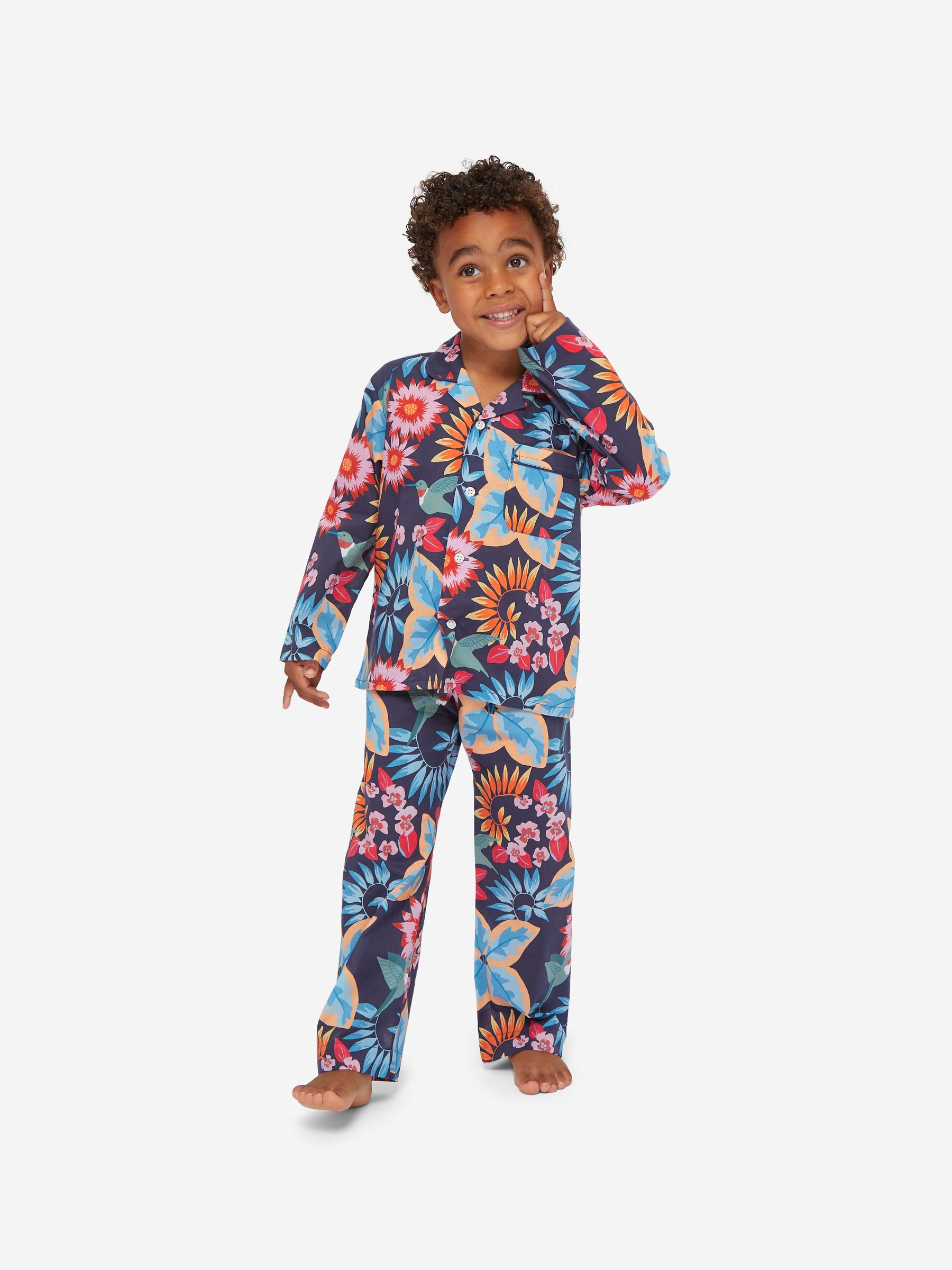 Kids' Pyjamas Ledbury 60 Cotton Batiste Navy