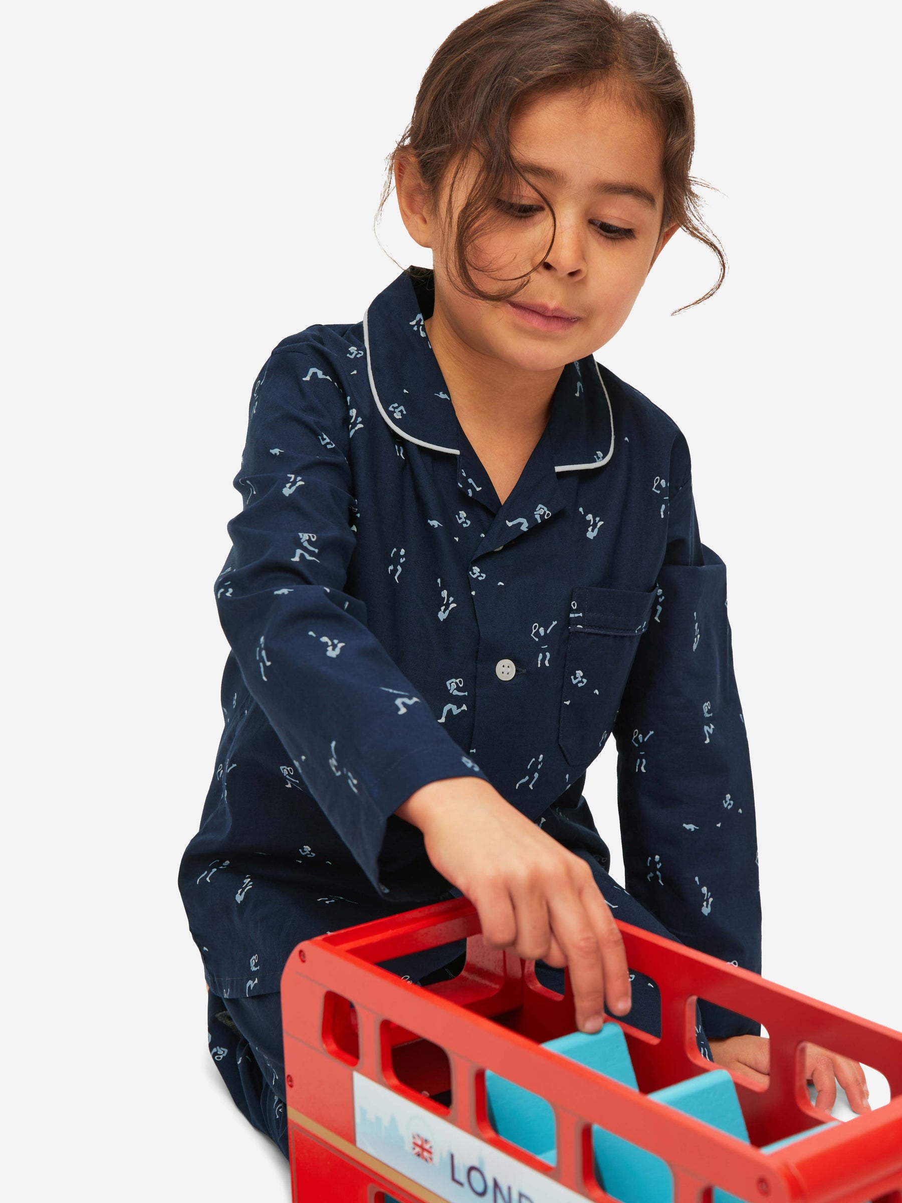 Kids' Pyjamas Nelson 91 Cotton Batiste Navy