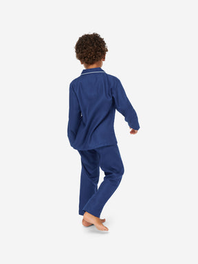 Kids' Pyjamas Lombard 6 Cotton Jacquard Navy