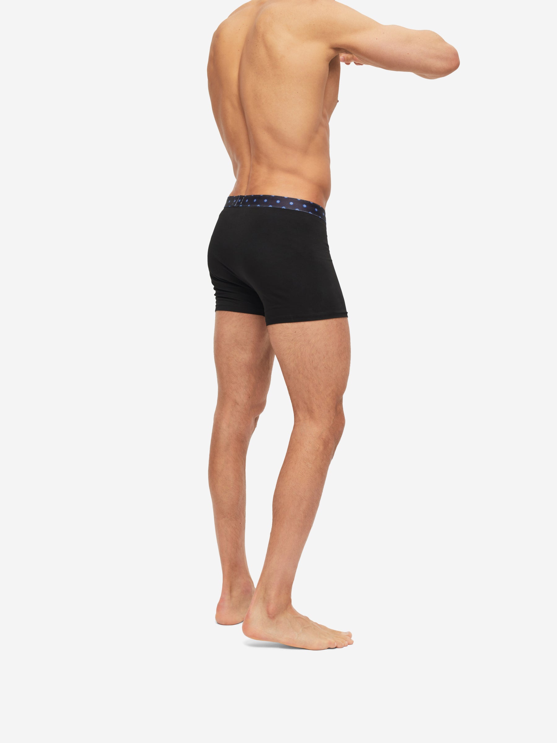 Men's Boxer Briefs Band 56 Pima Cotton Stretch Black