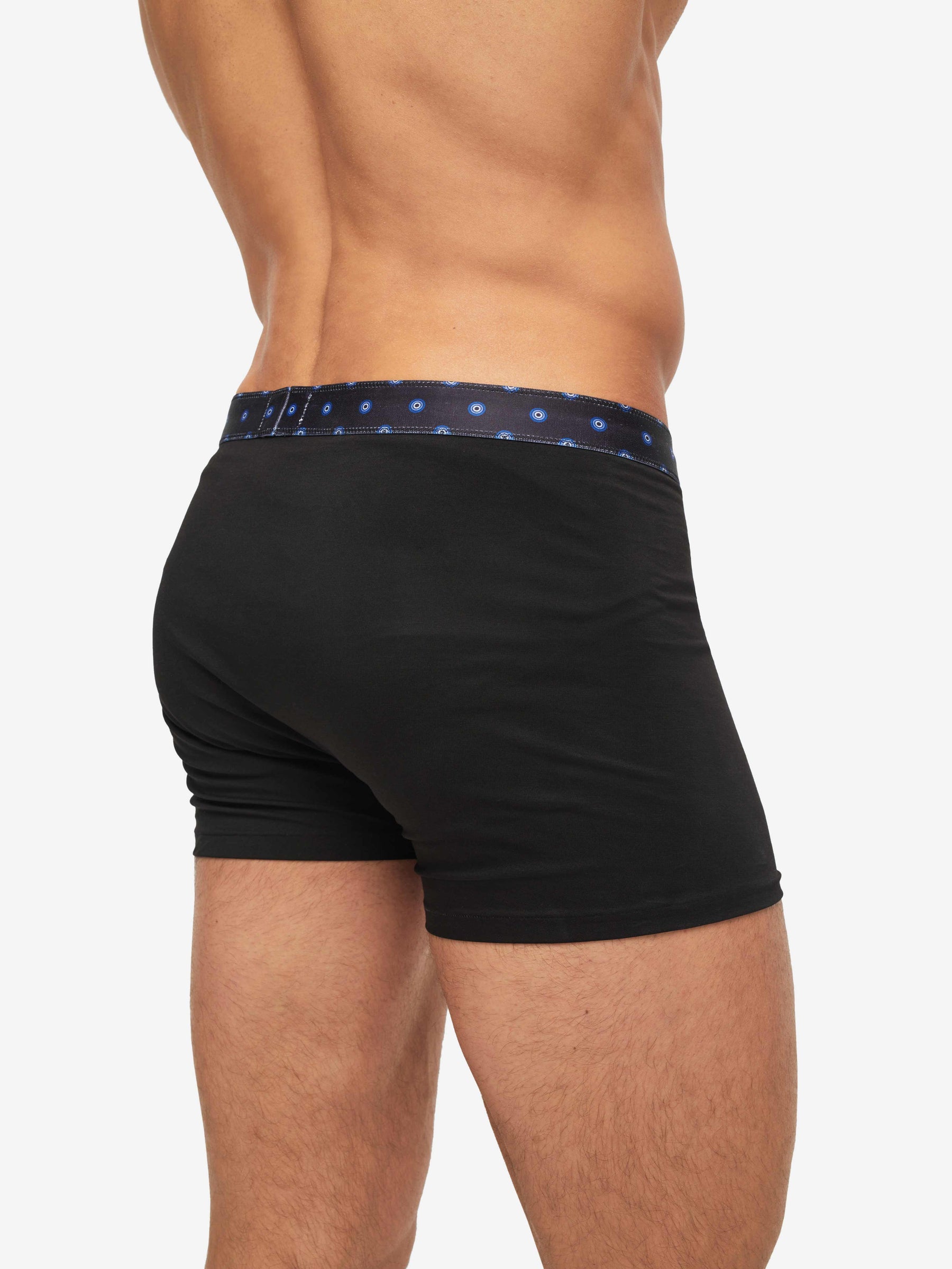 Men's Boxer Briefs Band 56 Pima Cotton Stretch Black