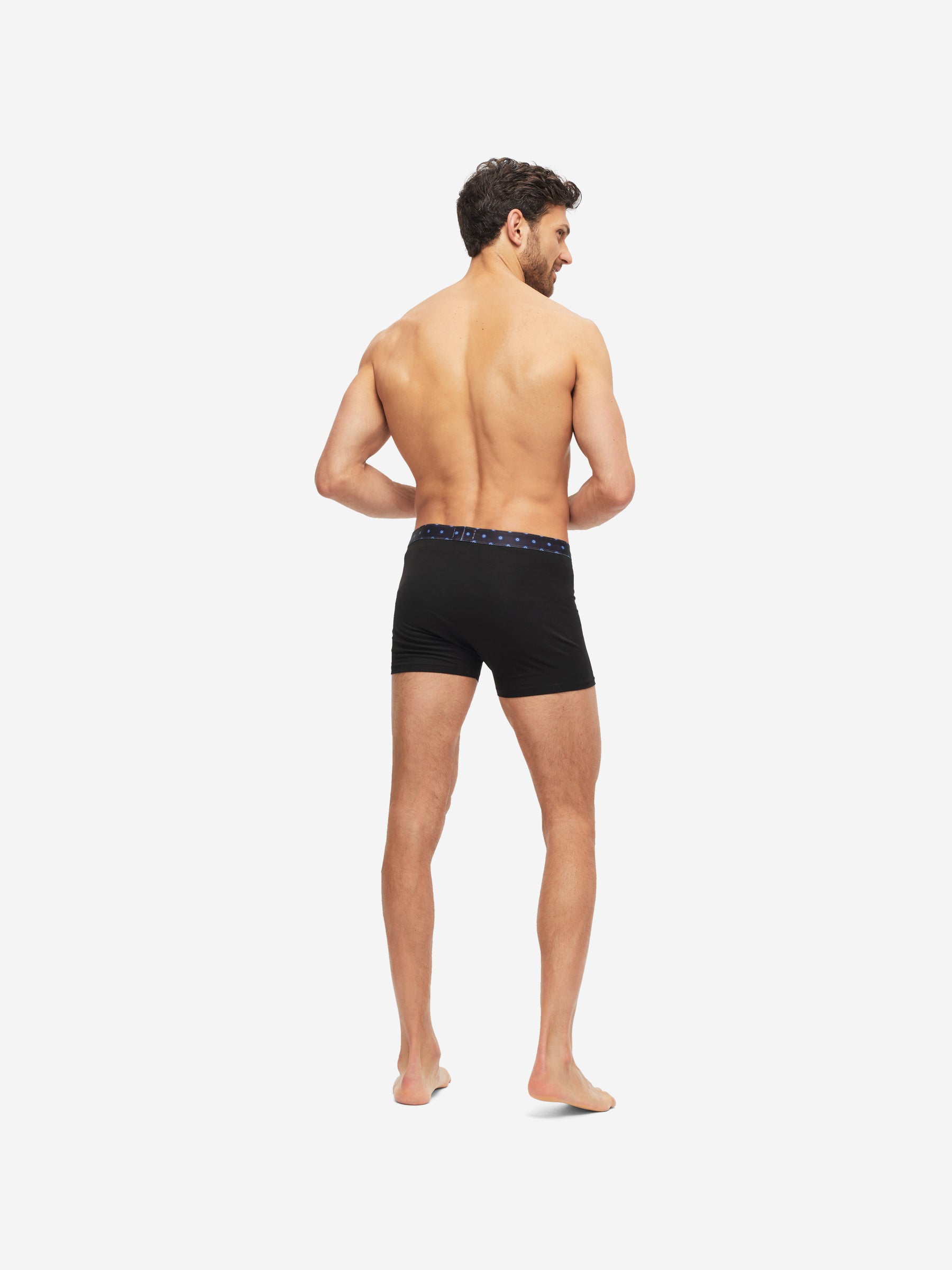 Men's Boxer Briefs Band 56 Pima Cotton Stretch Black