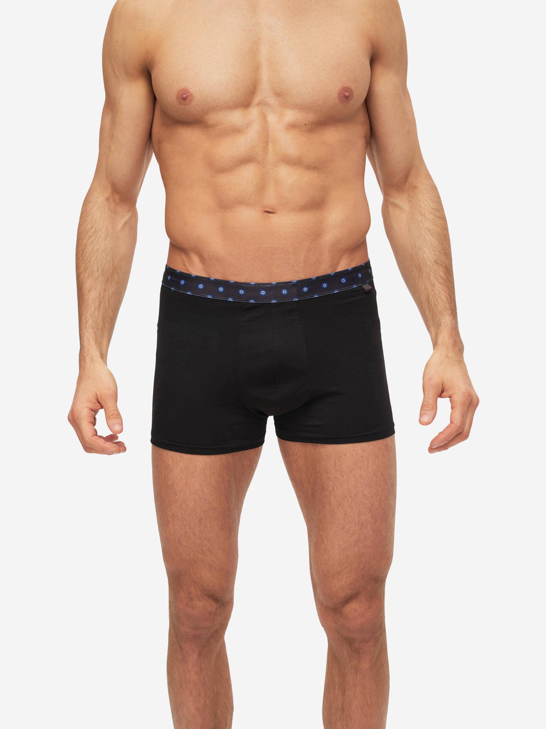 Men's Boxer Briefs Band 56 Pima Cotton Stretch Black