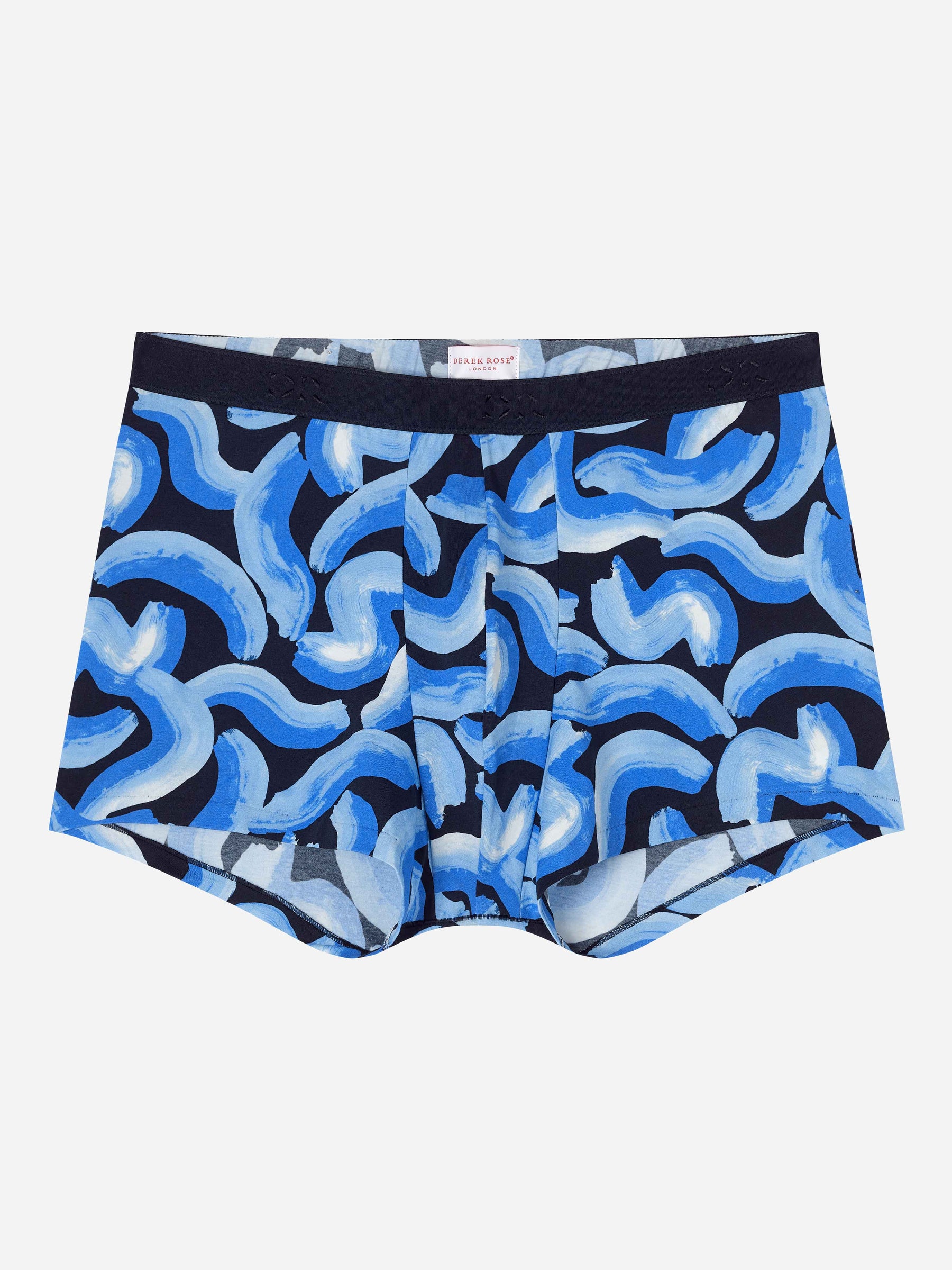 Men's Boxer Briefs Brushstroke Pima Cotton Stretch Navy