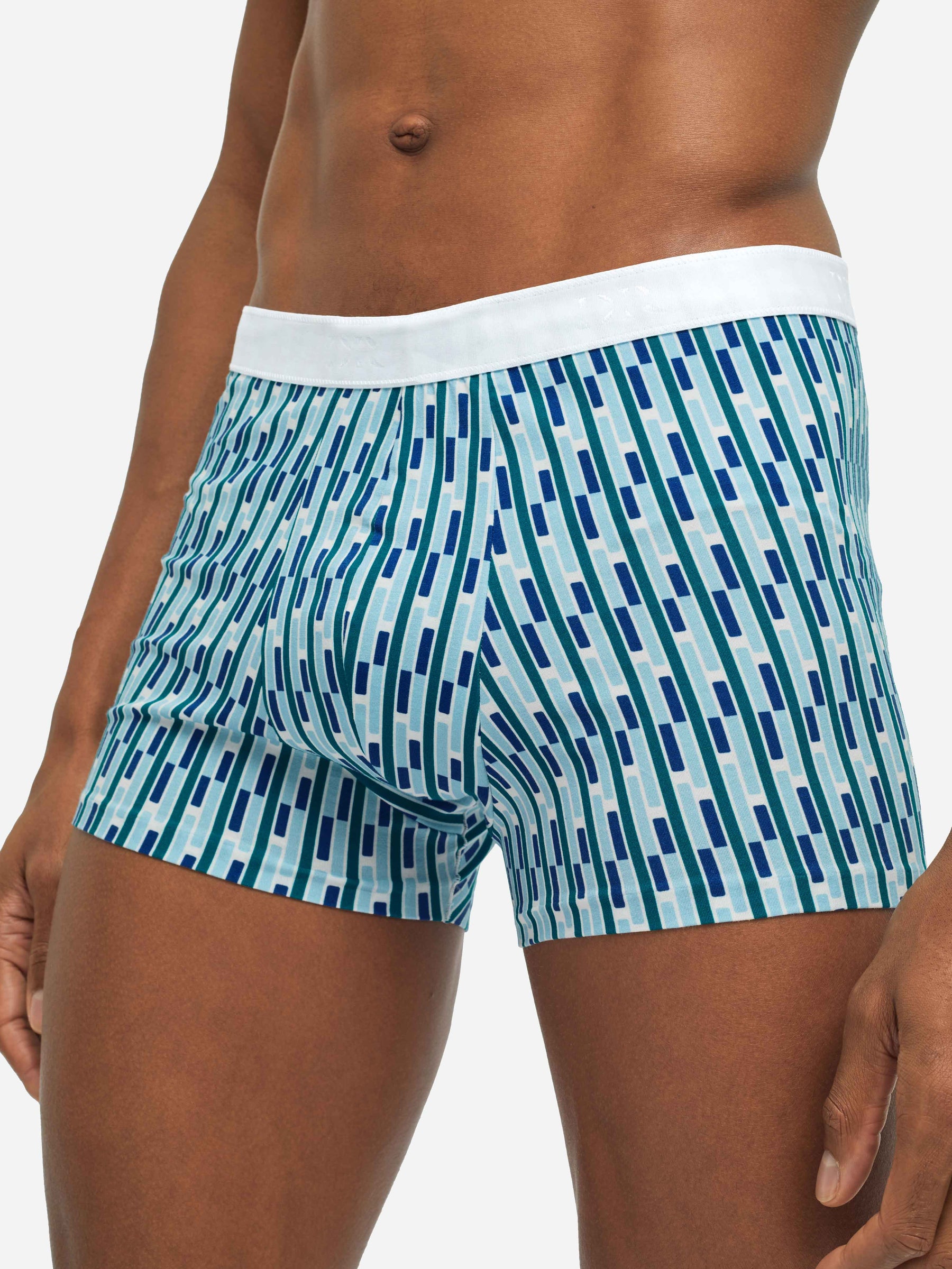 Men's Boxer Briefs Geometric 2 Pima Cotton Stretch Multi