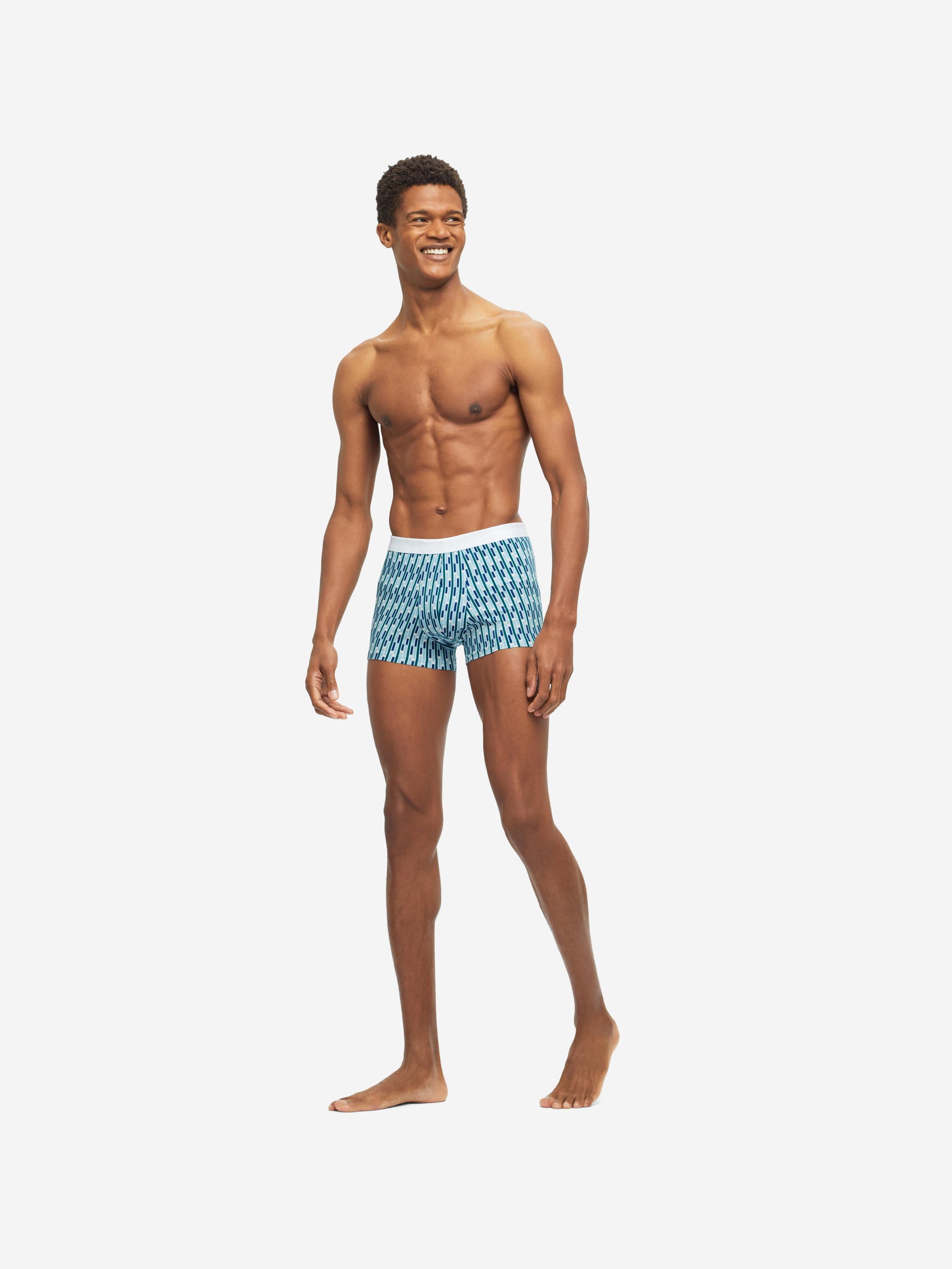 Men's Boxer Briefs Geometric 2 Pima Cotton Stretch Multi