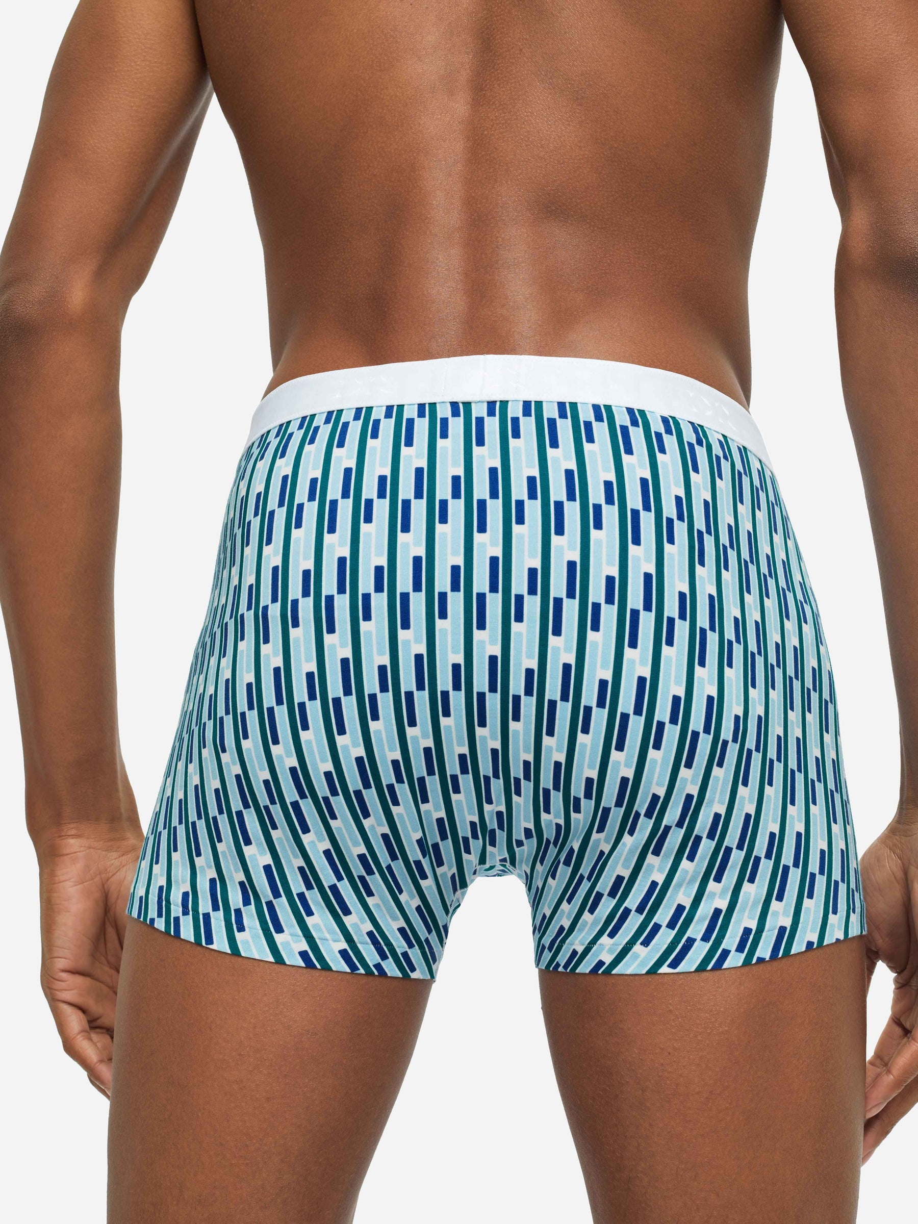 Men's Boxer Briefs Geometric 2 Pima Cotton Stretch Multi