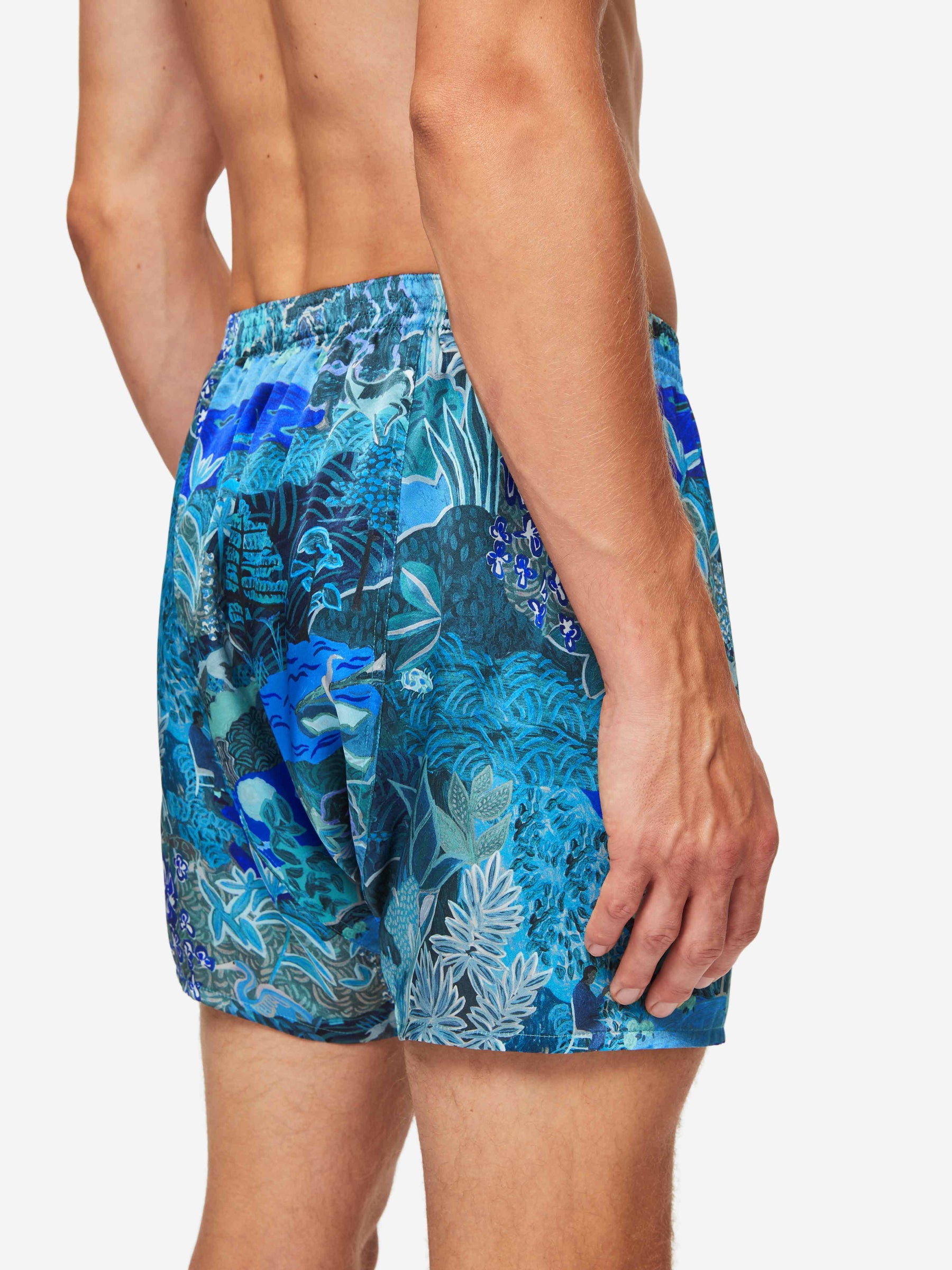Men's Classic Fit Boxers Brindisi 86 Silk Satin Multi