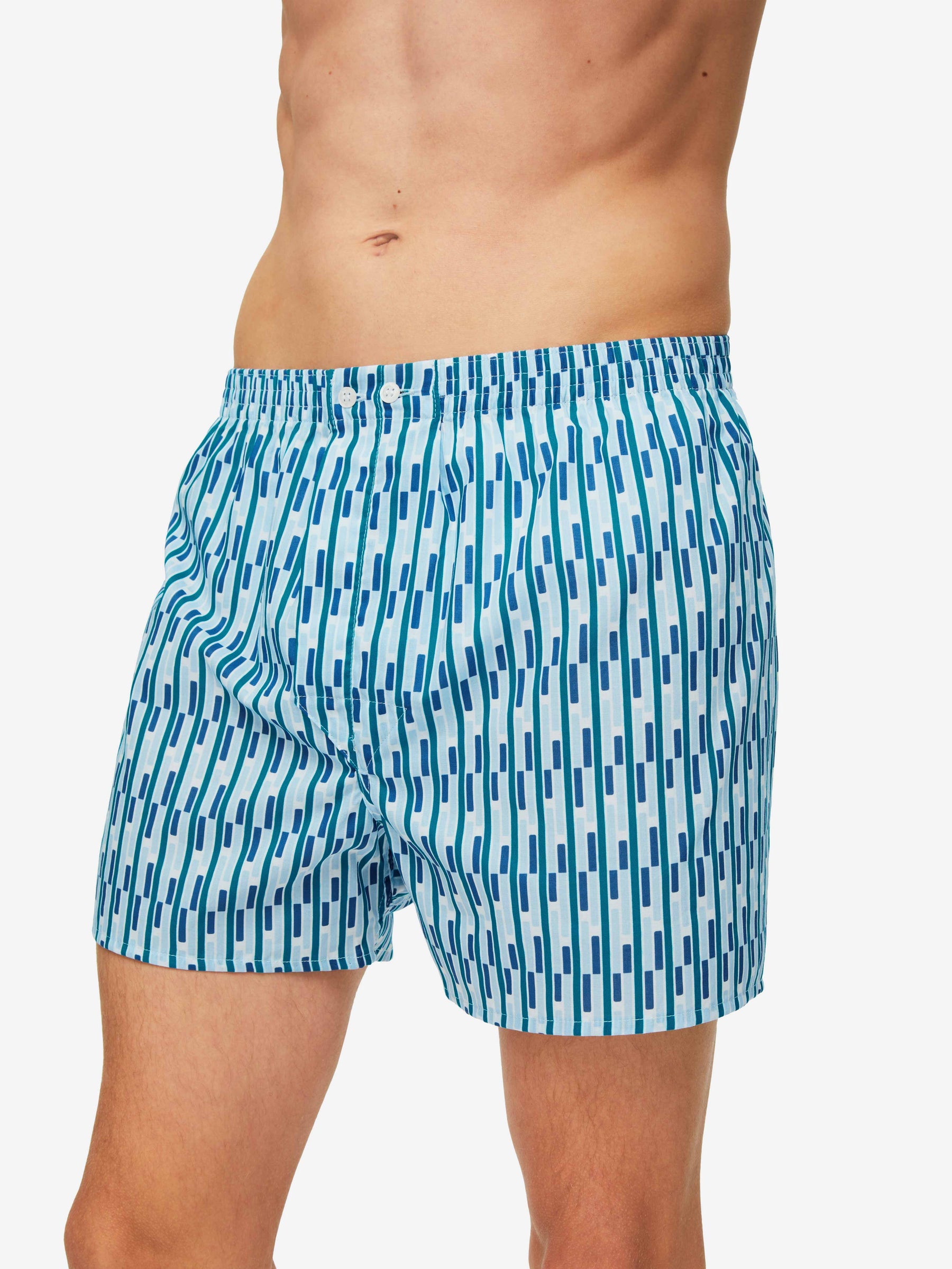 Men's Classic Fit Boxers Ledbury 53 Cotton Batiste Multi