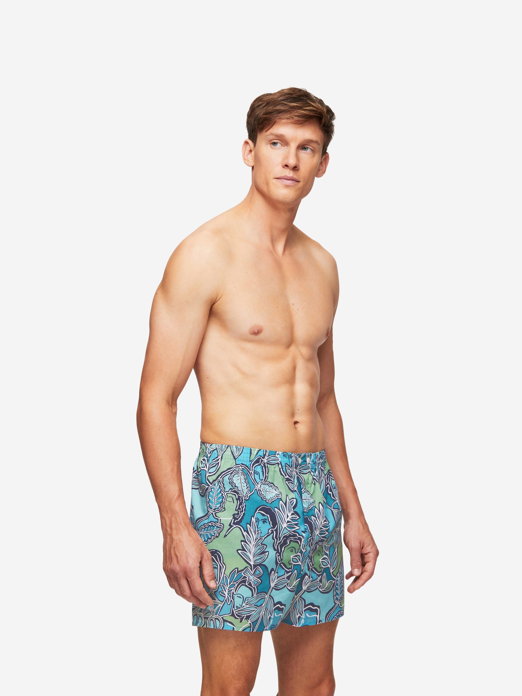 Men's Classic Fit Boxers Ledbury 57 Cotton Batiste Multi