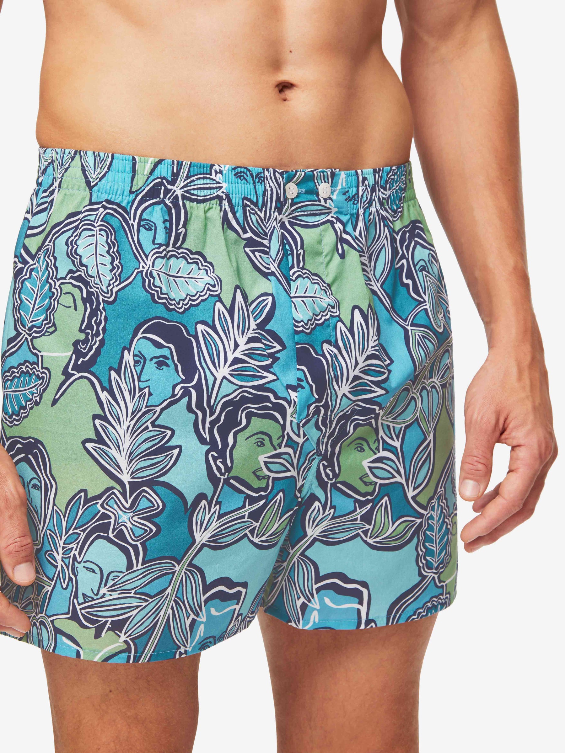 Men's Classic Fit Boxers Ledbury 57 Cotton Batiste Multi