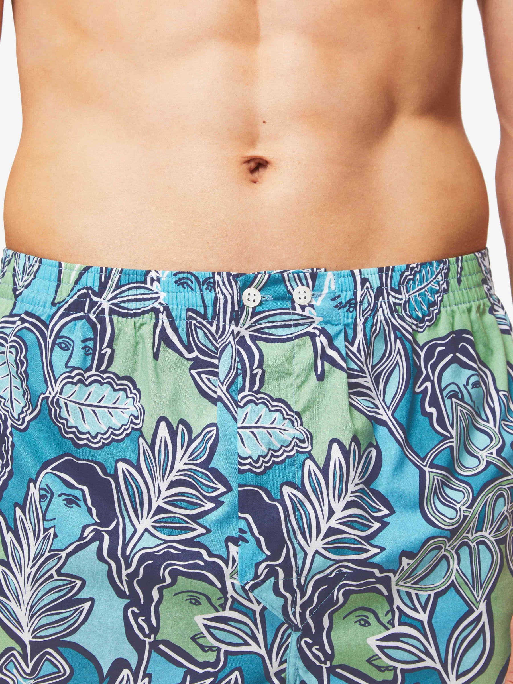 Men's Classic Fit Boxers Ledbury 57 Cotton Batiste Multi
