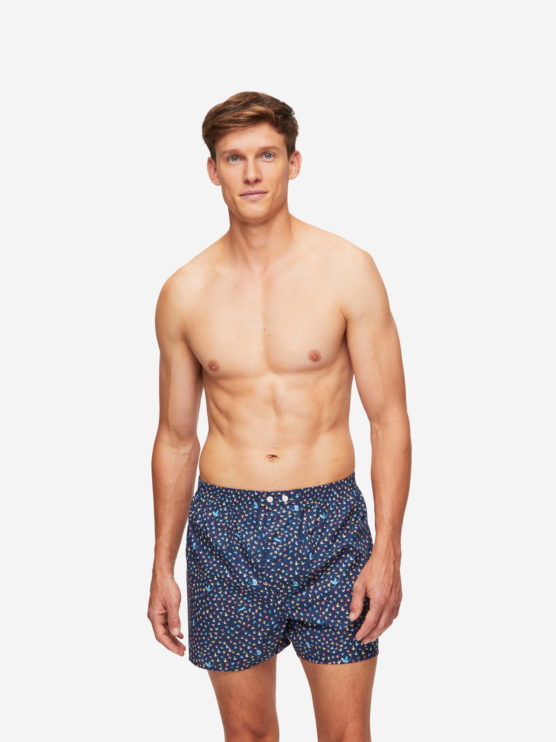Men's Classic Fit Boxers Ledbury 58 Cotton Batiste Multi