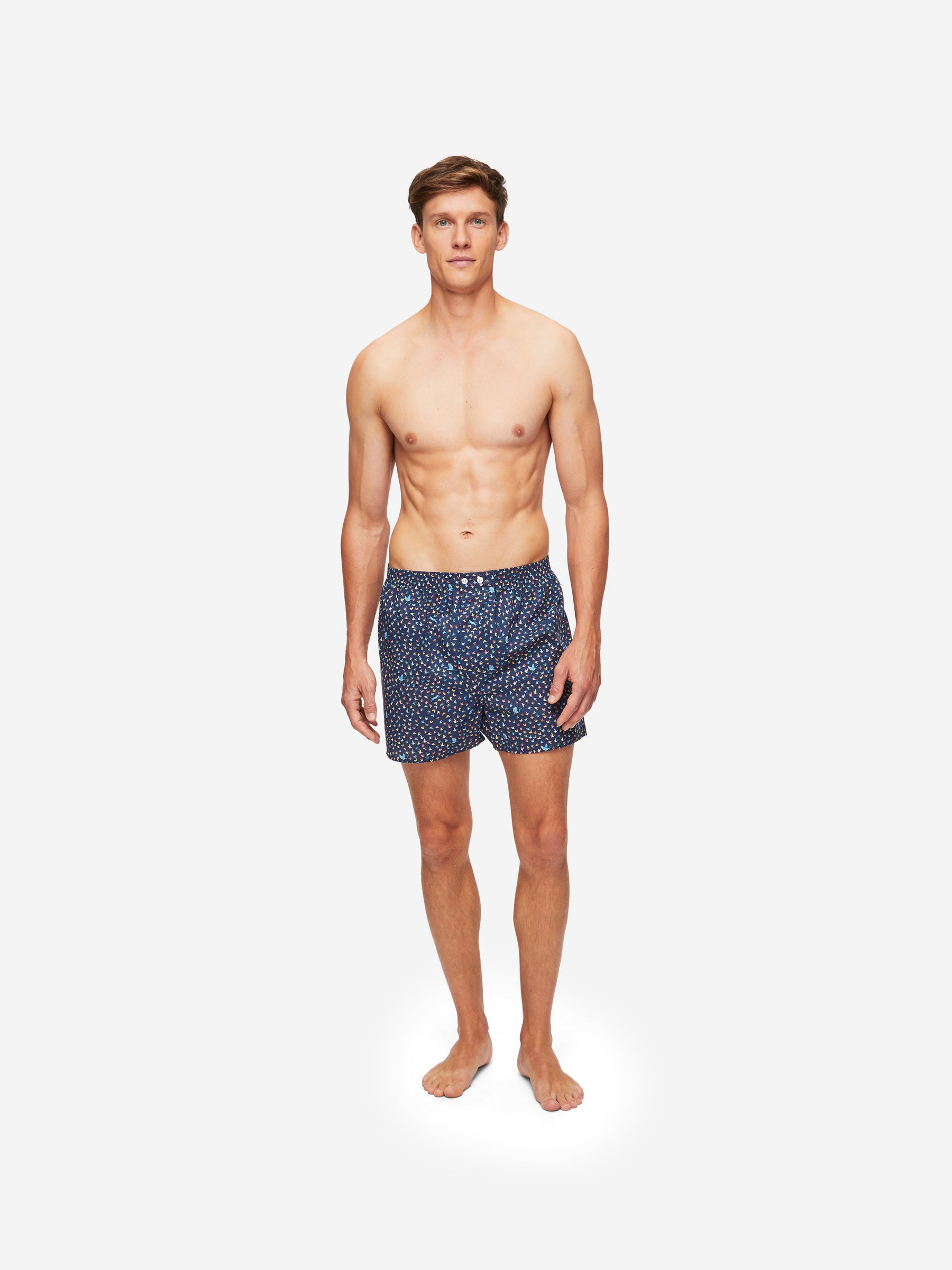 Men's Classic Fit Boxers Ledbury 58 Cotton Batiste Multi