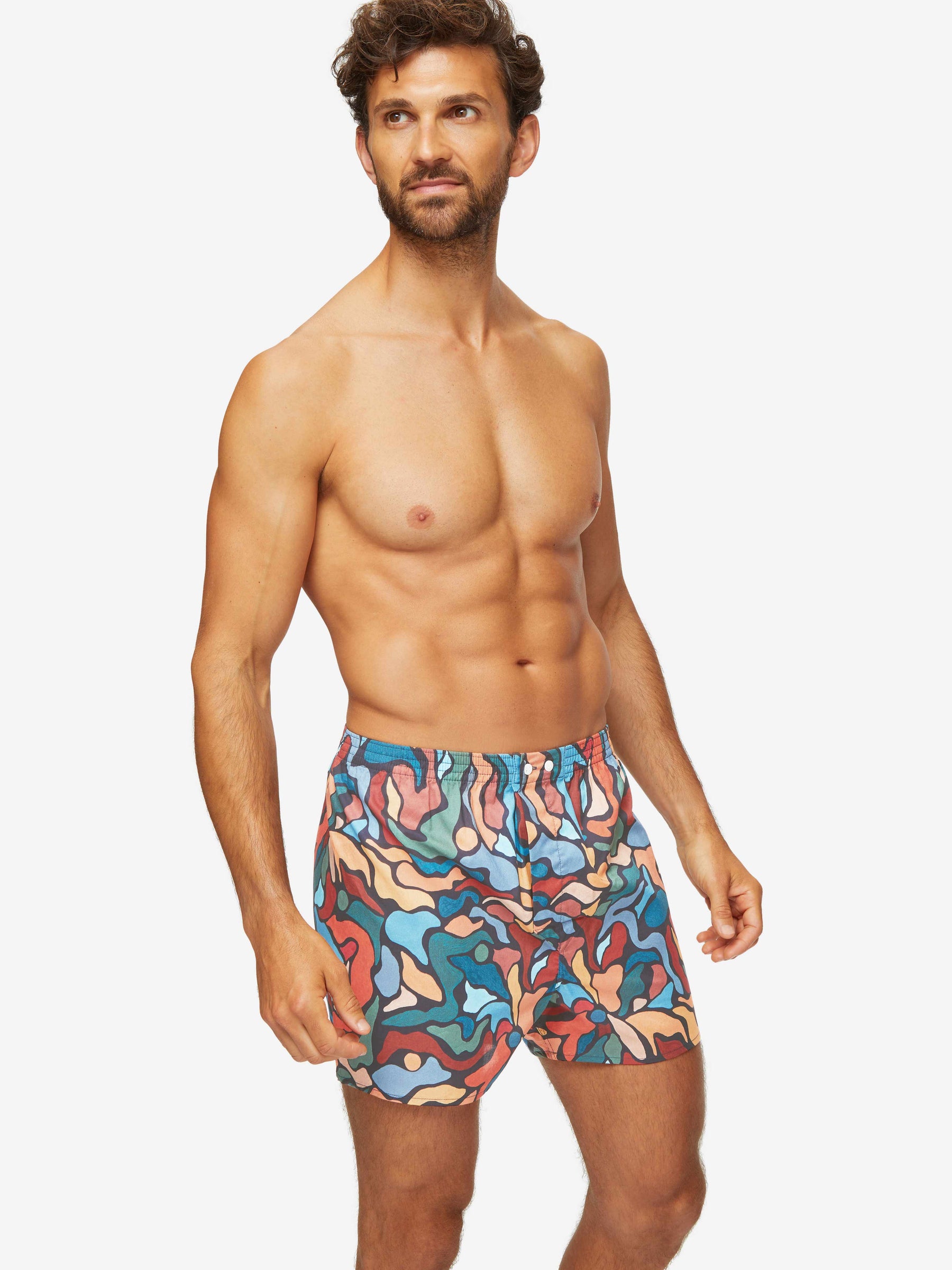 Men's Classic Fit Boxers Ledbury 61 Cotton Batiste Multi