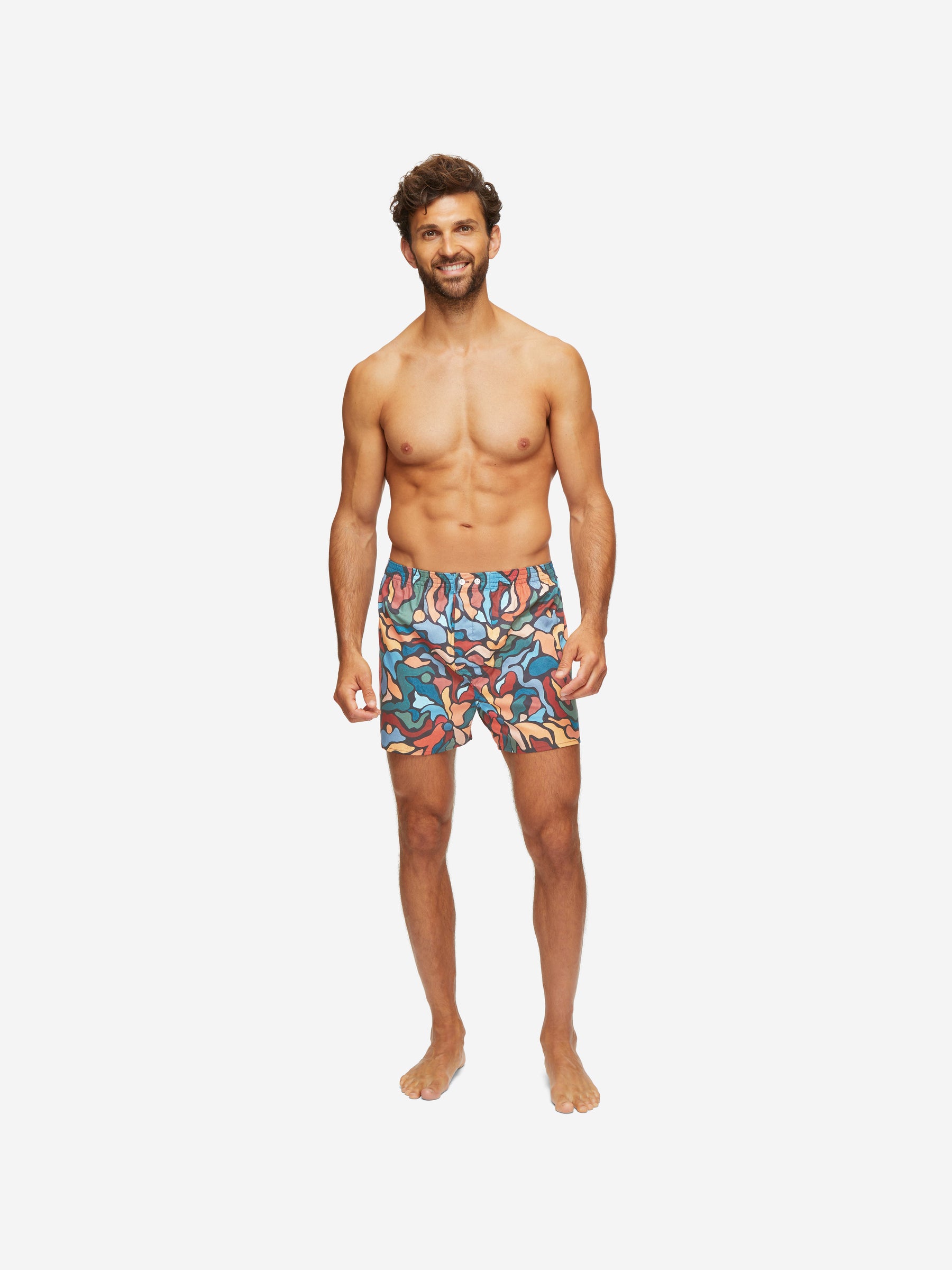 Men's Classic Fit Boxers Ledbury 61 Cotton Batiste Multi